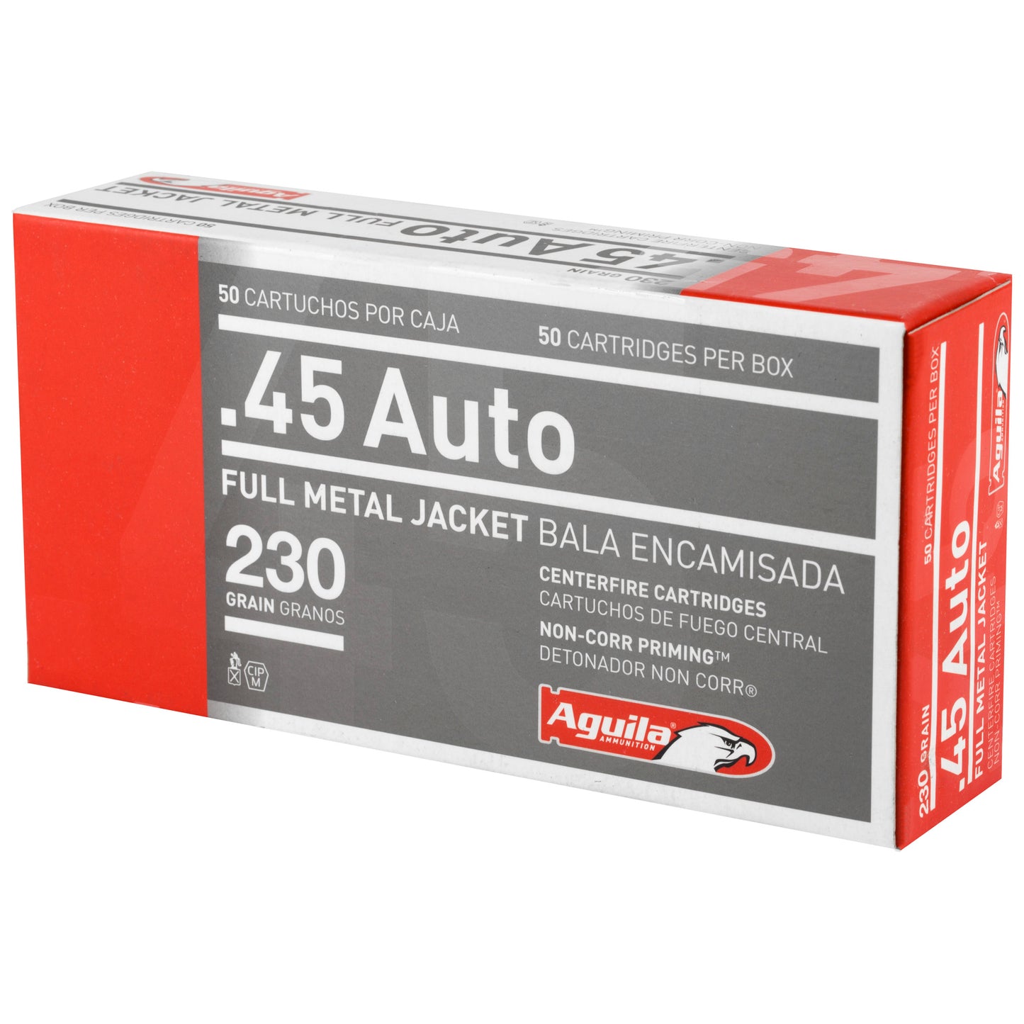 Aguila Ammunition 45 ACP 230-Grain Full Metal Jacket Pistol Rounds (Box of 50, Case of 1000)