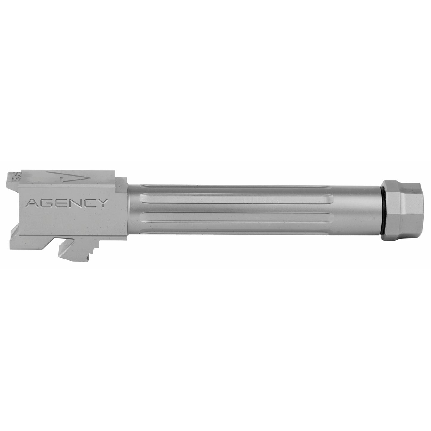 Agency Arms Mid Line Threaded & Fluted 9mm Barrel for Glock 19 G5 * Silver Finish