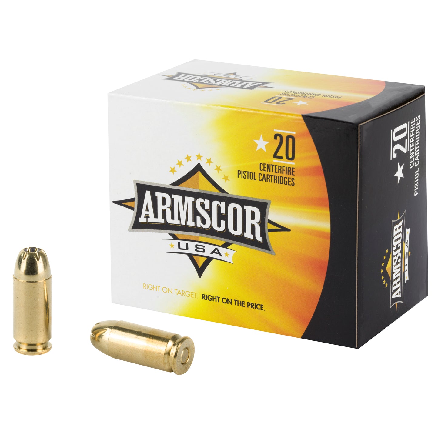 Armscor 40 S&W 180-Grain Hollow Point Ammunition * 20 Rounds per Box, 500 Rounds per Case