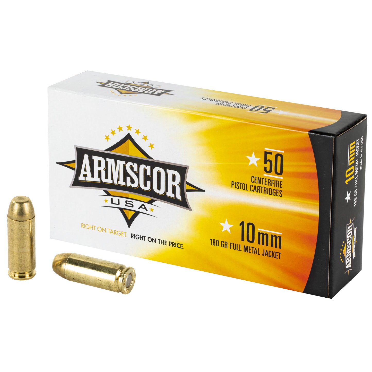Armscor 10mm 180-Grain Full Metal Jacket Ammunition * Reliable Performance for Shooting Enthusiasts