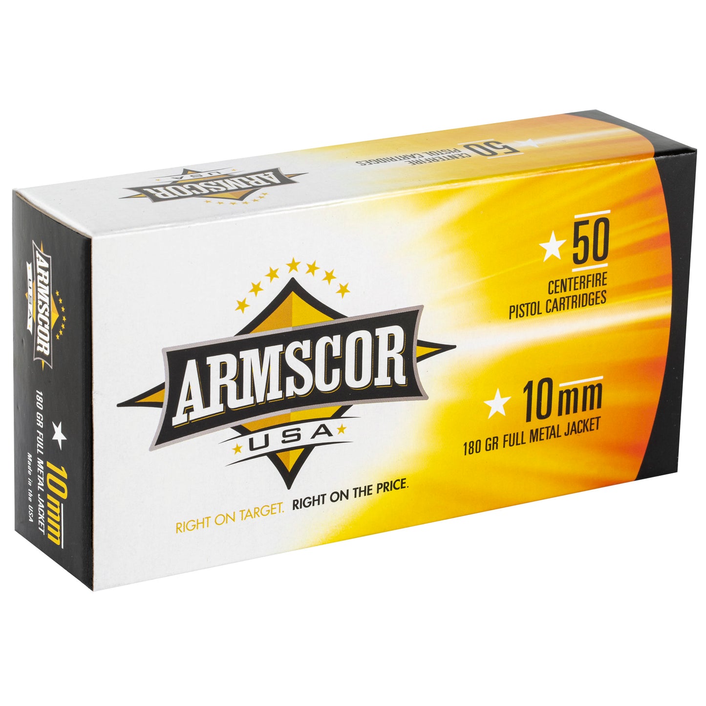Armscor 10mm 180-Grain Full Metal Jacket Ammunition * Reliable Performance for Shooting Enthusiasts
