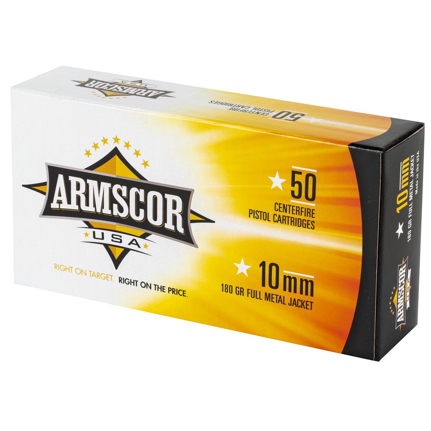 Armscor 10mm 180-Grain Full Metal Jacket Ammunition * Reliable Performance for Shooting Enthusiasts