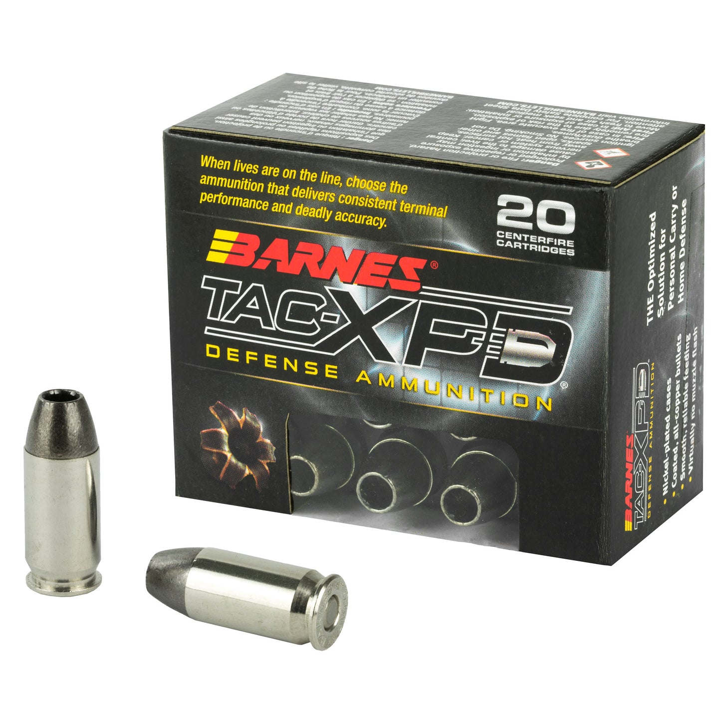 Barnes TAC-XPD .45 ACP 185-Grain Hollow Point Ammunition * Pack of 20 Rounds