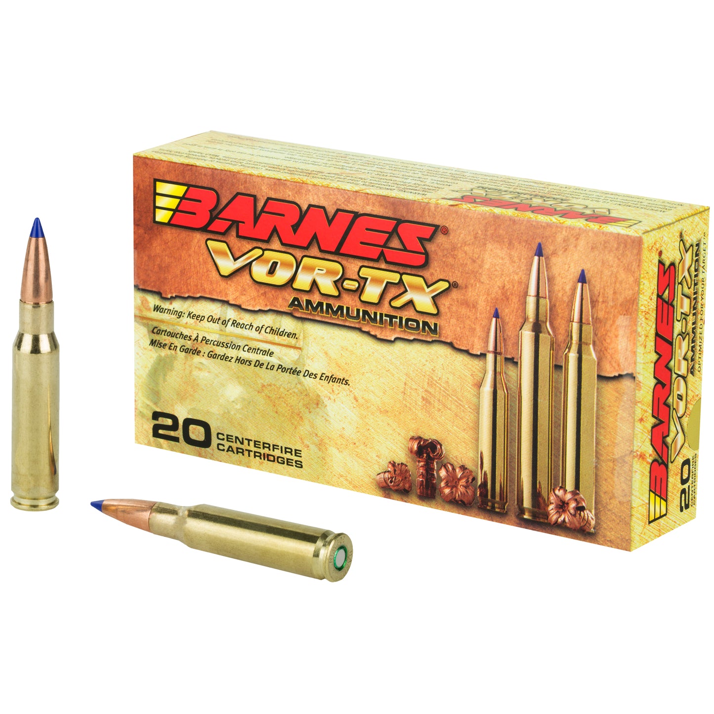Barnes VOR-TX 308 Winchester 150 Grain Tipped Triple Shock X Ammunition * Precision Hunting Round