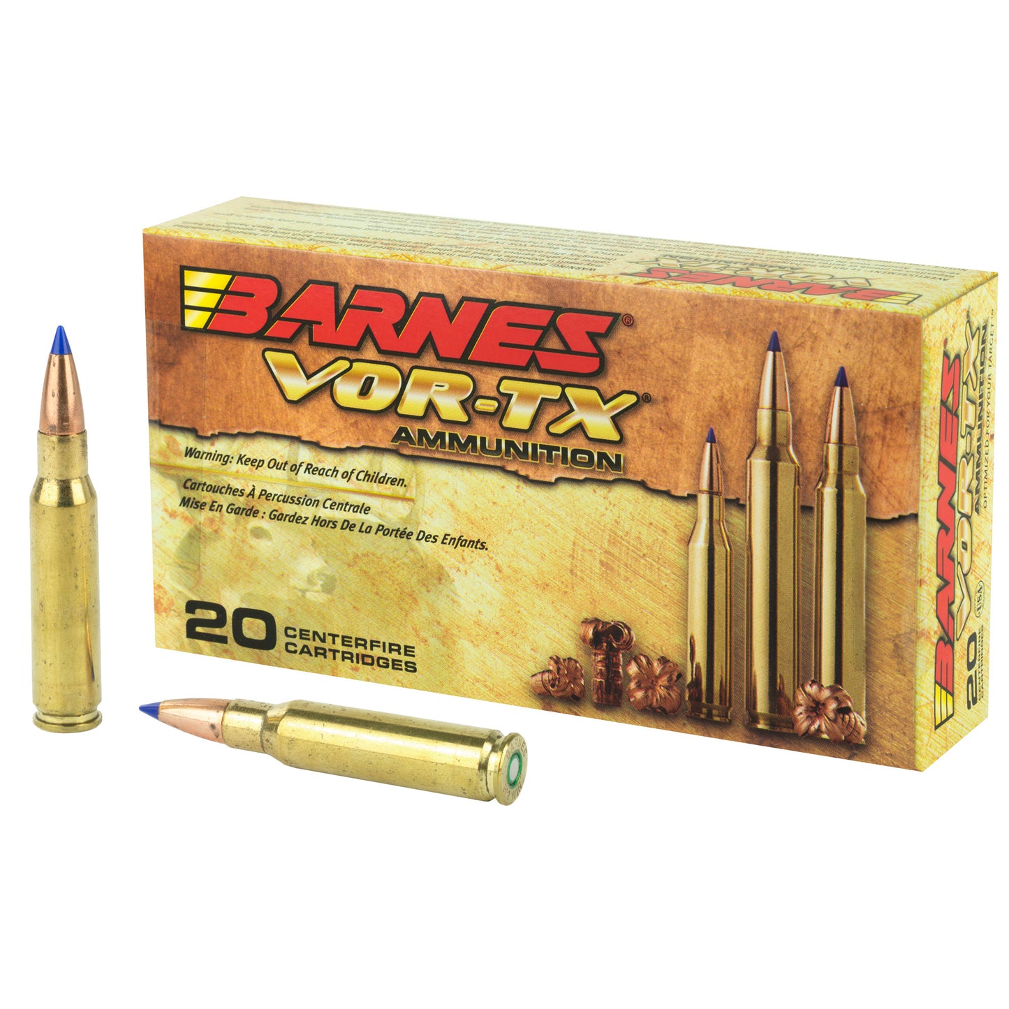 Barnes VOR-TX 308 Winchester 130 Grain Tipped Triple Shock X Ammunition * Precision Hunting Rounds