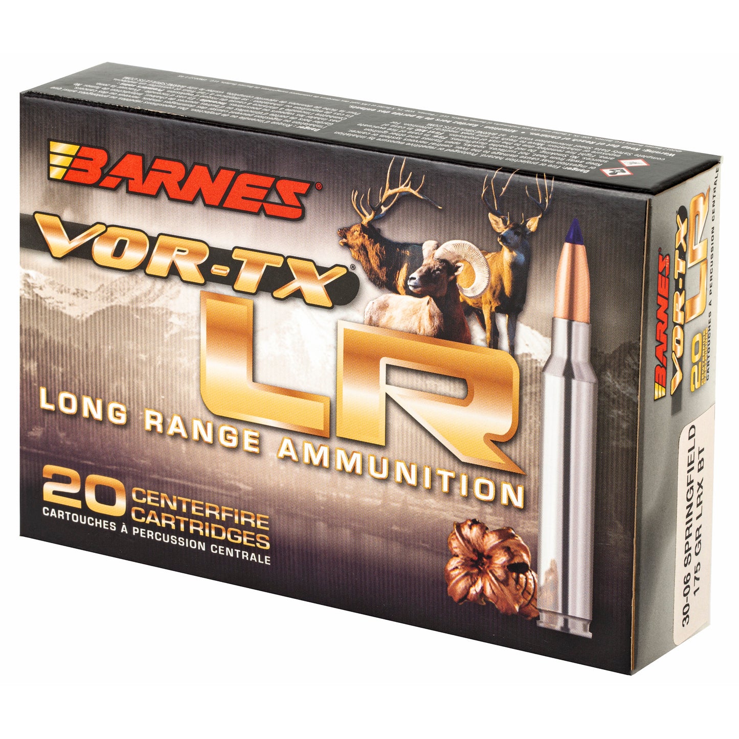 Barnes VOR-TX Long Range 30-06 Springfield 175-Grain Rifle Ammunition (20 Rounds per Box)