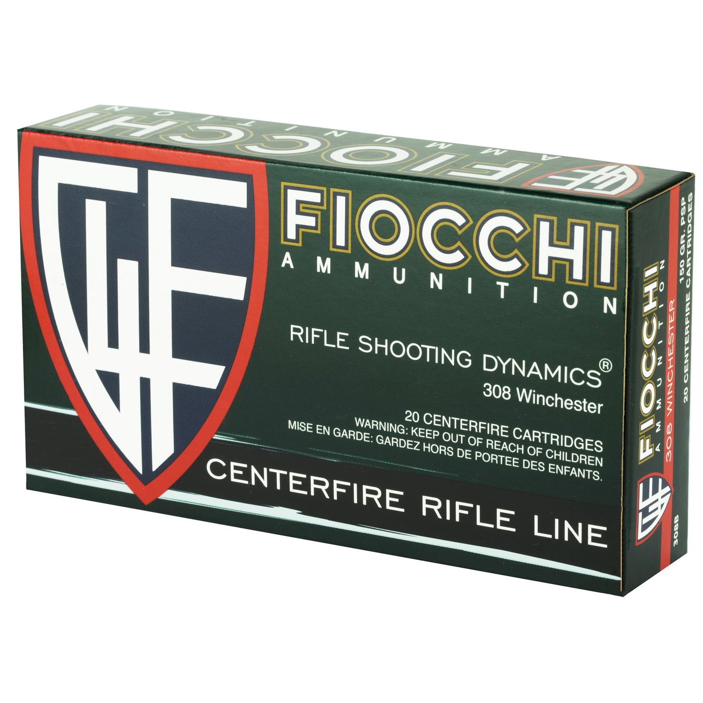 Fiocchi Ammunition 308 Winchester 150-Grain Pointed Soft Point - Reliable Hunting Round
