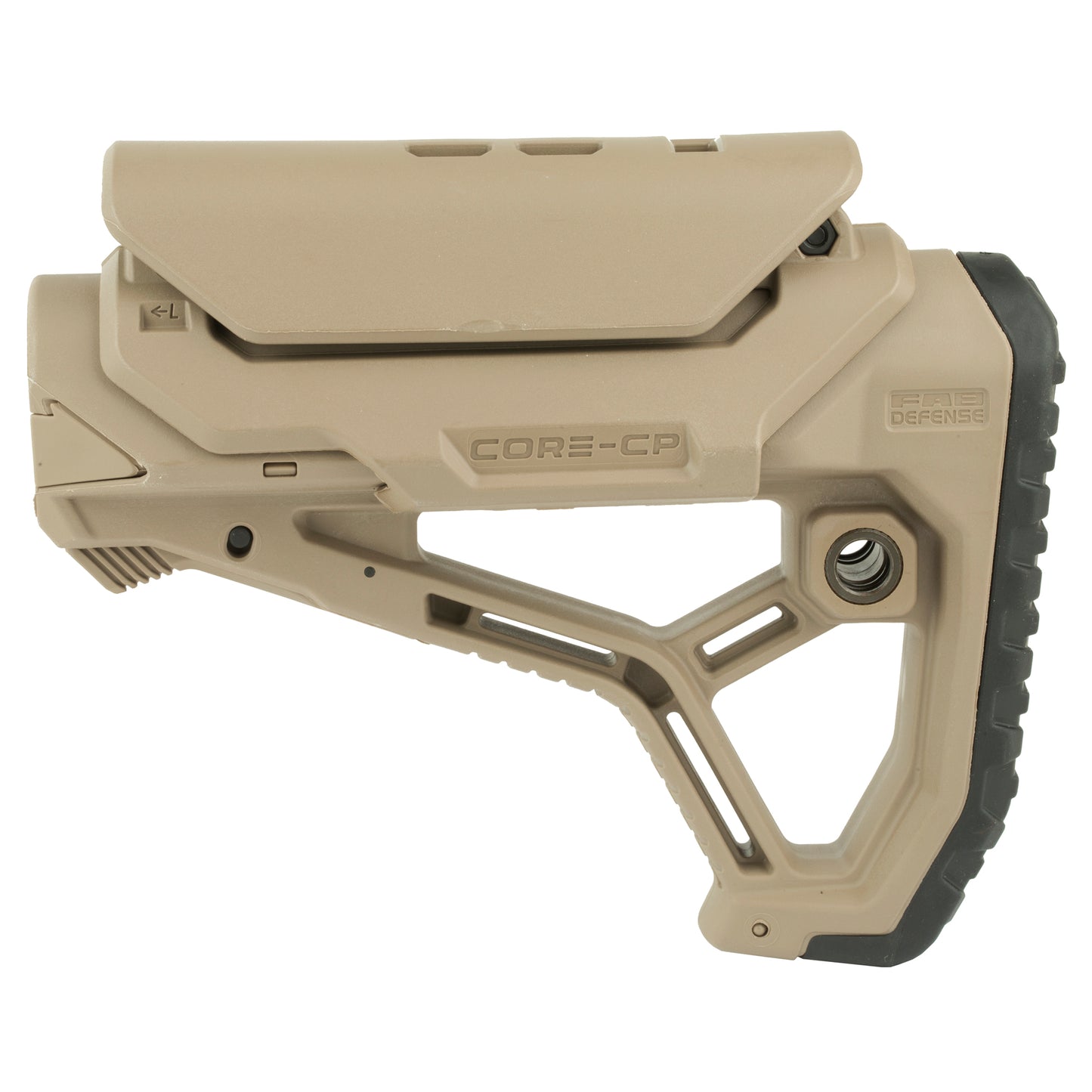 F.A.B. Defense GL-Core CP AR-15 Stock with Adjustable Cheek Rest and Integrated Features