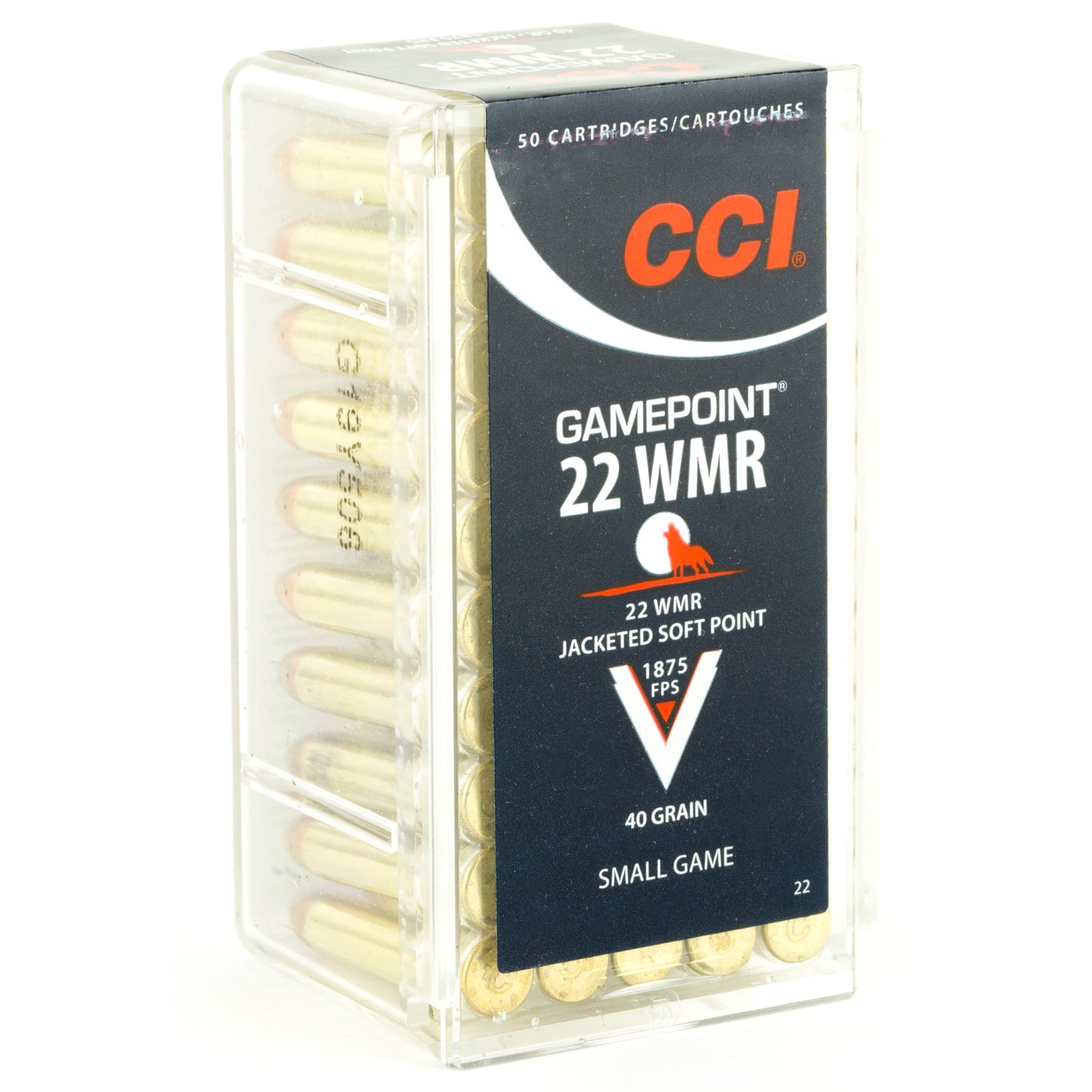 CCI Ammunition .22 WMR Hunting Soft Point Ammo - 40 Grain, 50 Rounds