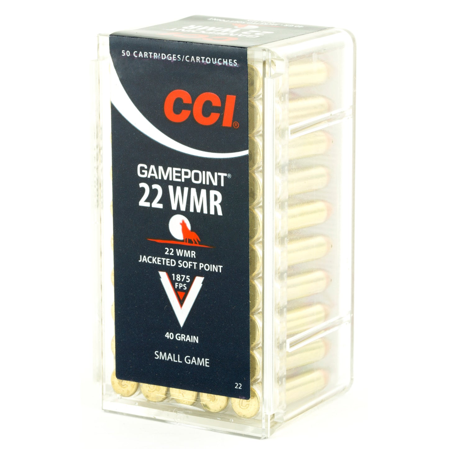 CCI Ammunition .22 WMR Hunting Soft Point Ammo - 40 Grain, 50 Rounds