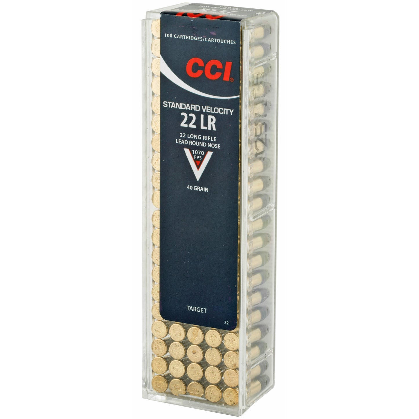 CCI Ammunition 22LR Standard Velocity Lead Round Nose * 40 Grain, 100 Rounds per Box
