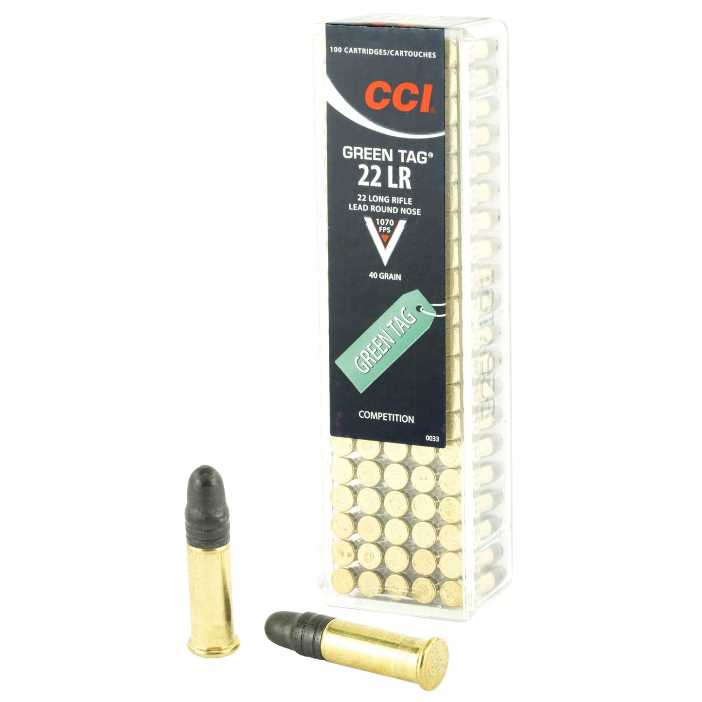 CCI Ammunition 22LR Competition Lead Round Nose * 40 Grain, 100 Rounds per Box