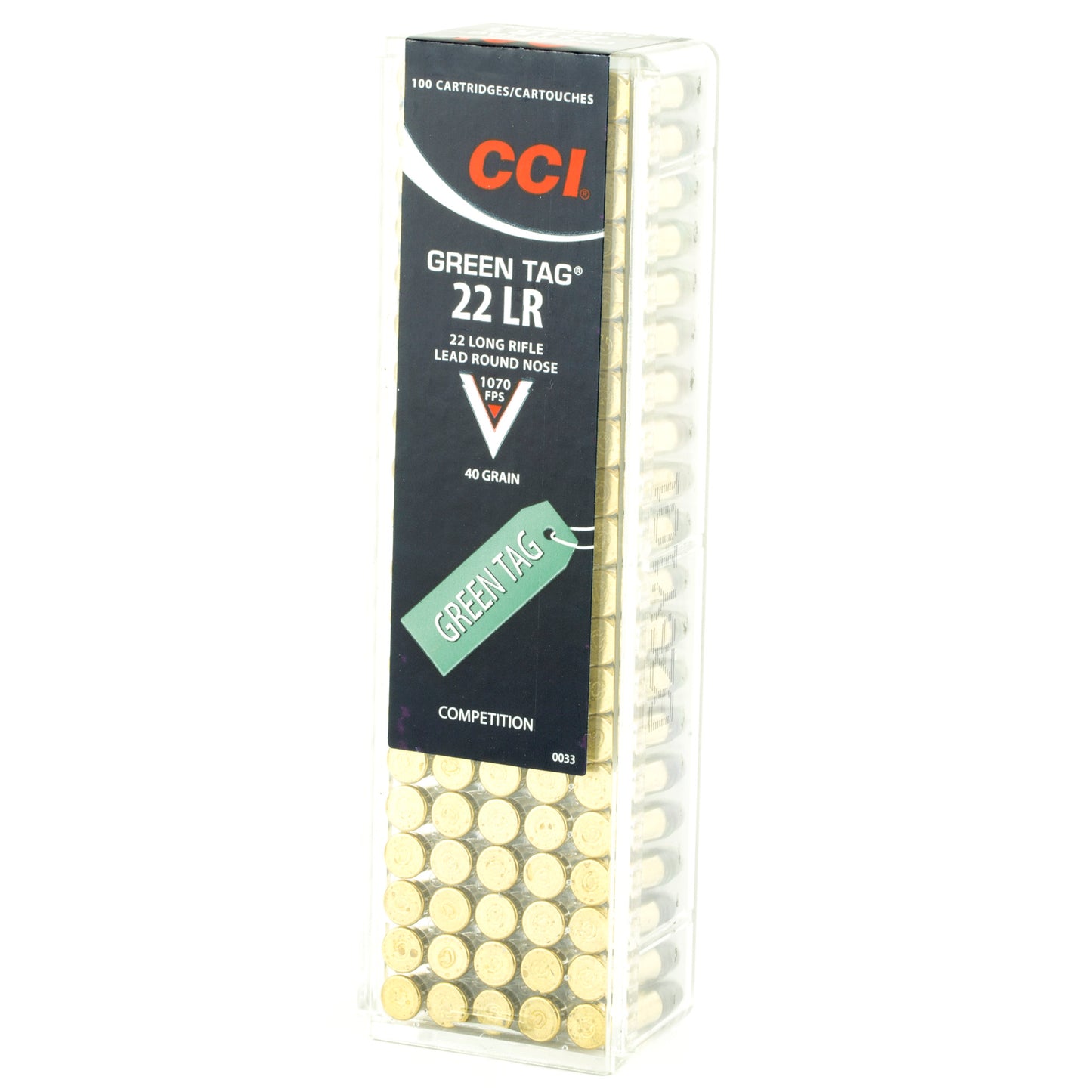 CCI Ammunition 22LR Competition Lead Round Nose * 40 Grain, 100 Rounds per Box