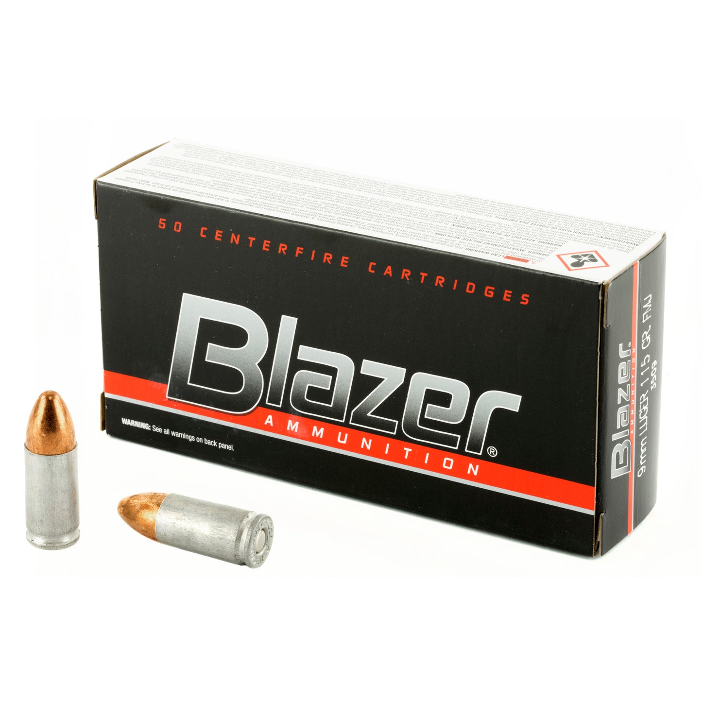 Blazer Ammunition 9mm 115 Grain Full Metal Jacket * Reliable Practice and Range Ammo
