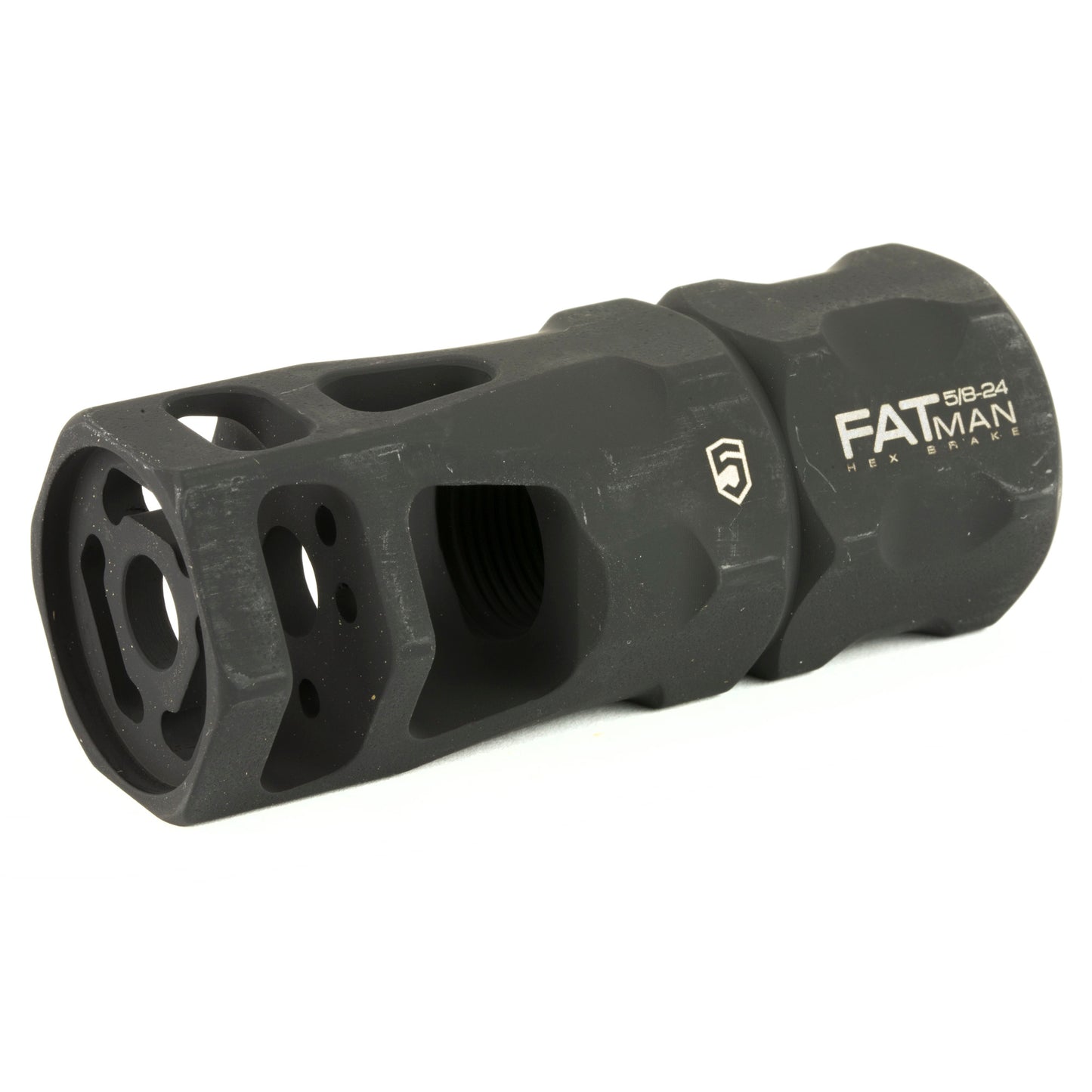 Phase 5 Weapon Systems FATman Hex Muzzle Brake for 7.62mm/.308 Winchester Rifles