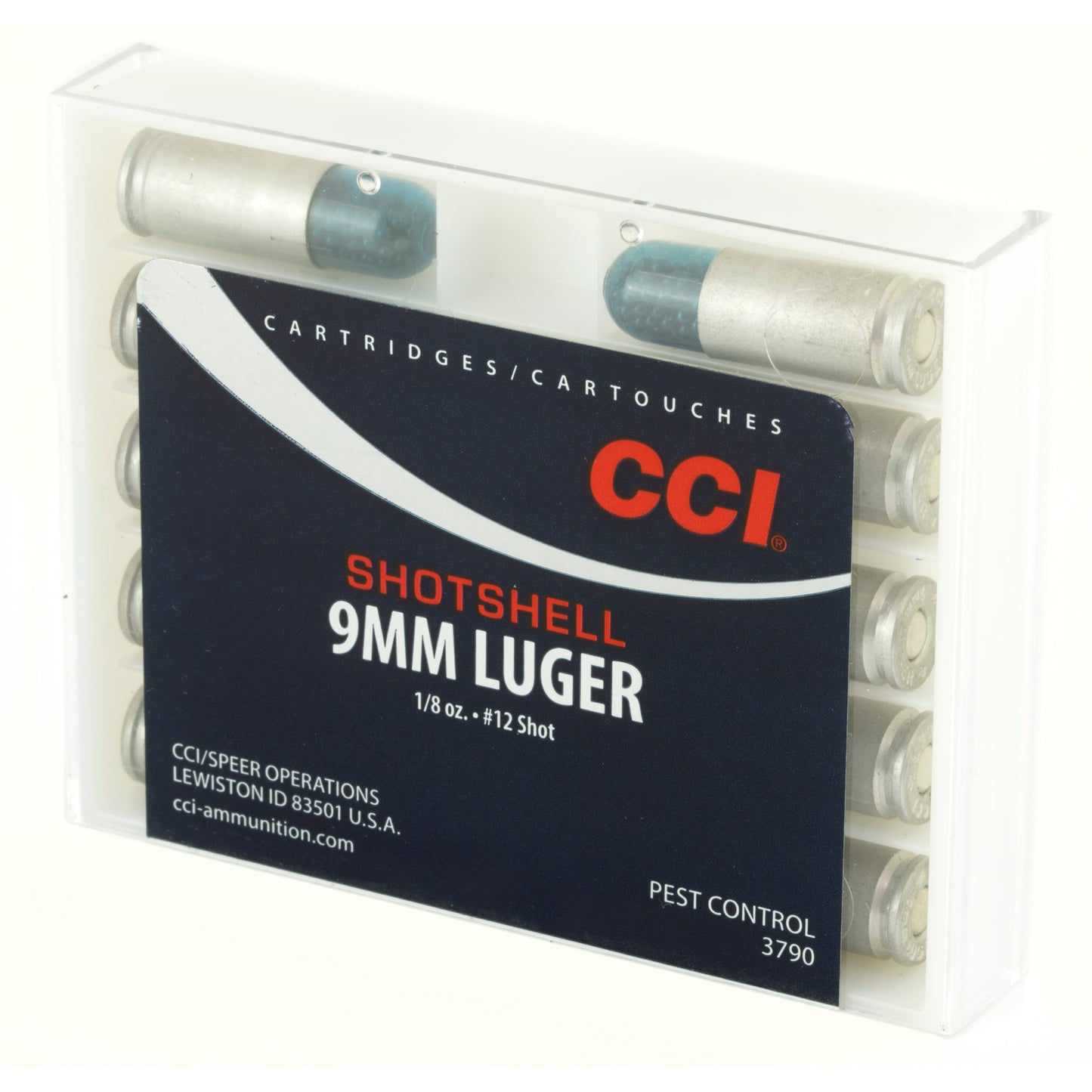 CCI Ammunition 9mm #12 Shotshell * 53 Grain, 10 Rounds per Box