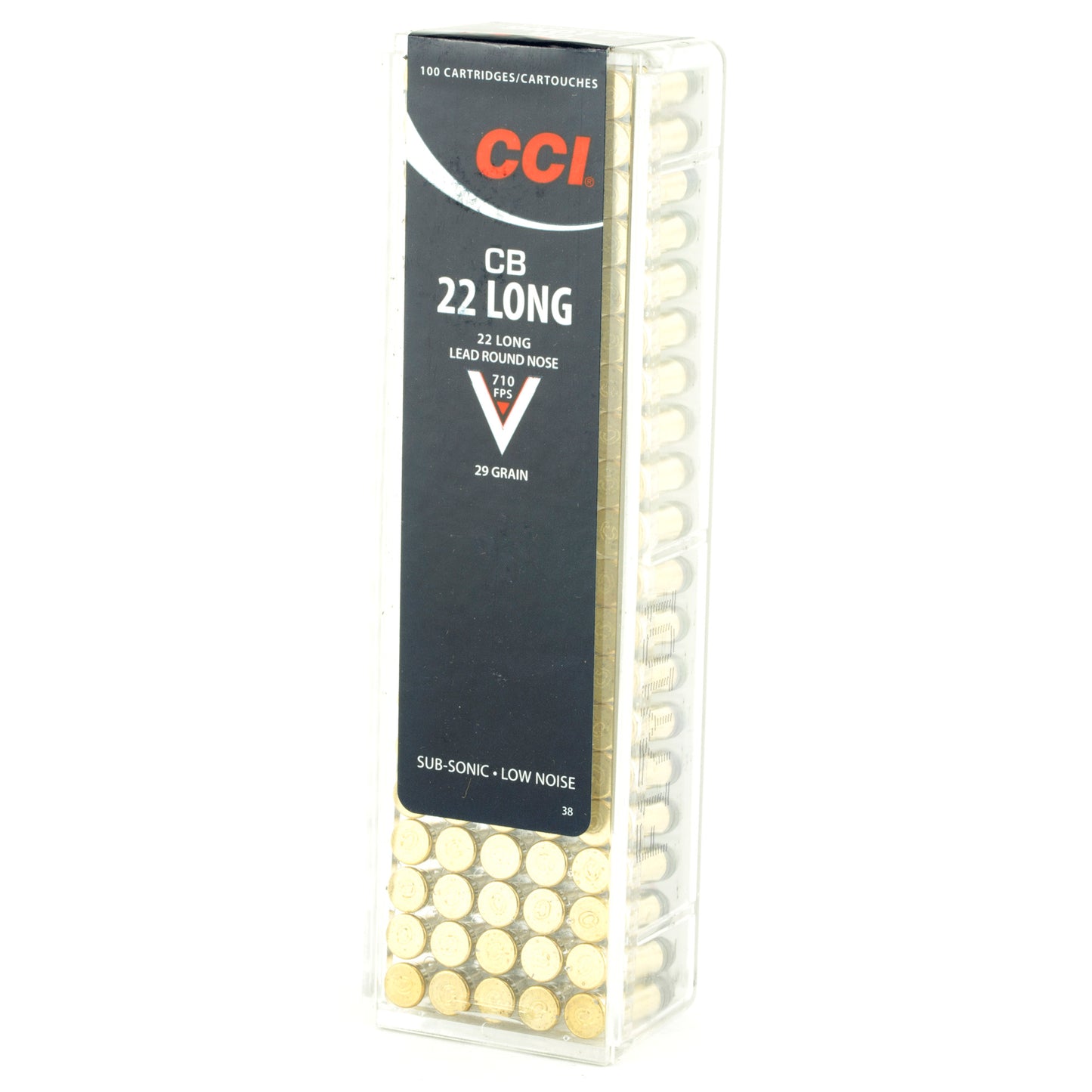 CCI Ammunition 22 CB Long Lead Round Nose Ammunition * 29 Grain, 100 Rounds Per Box