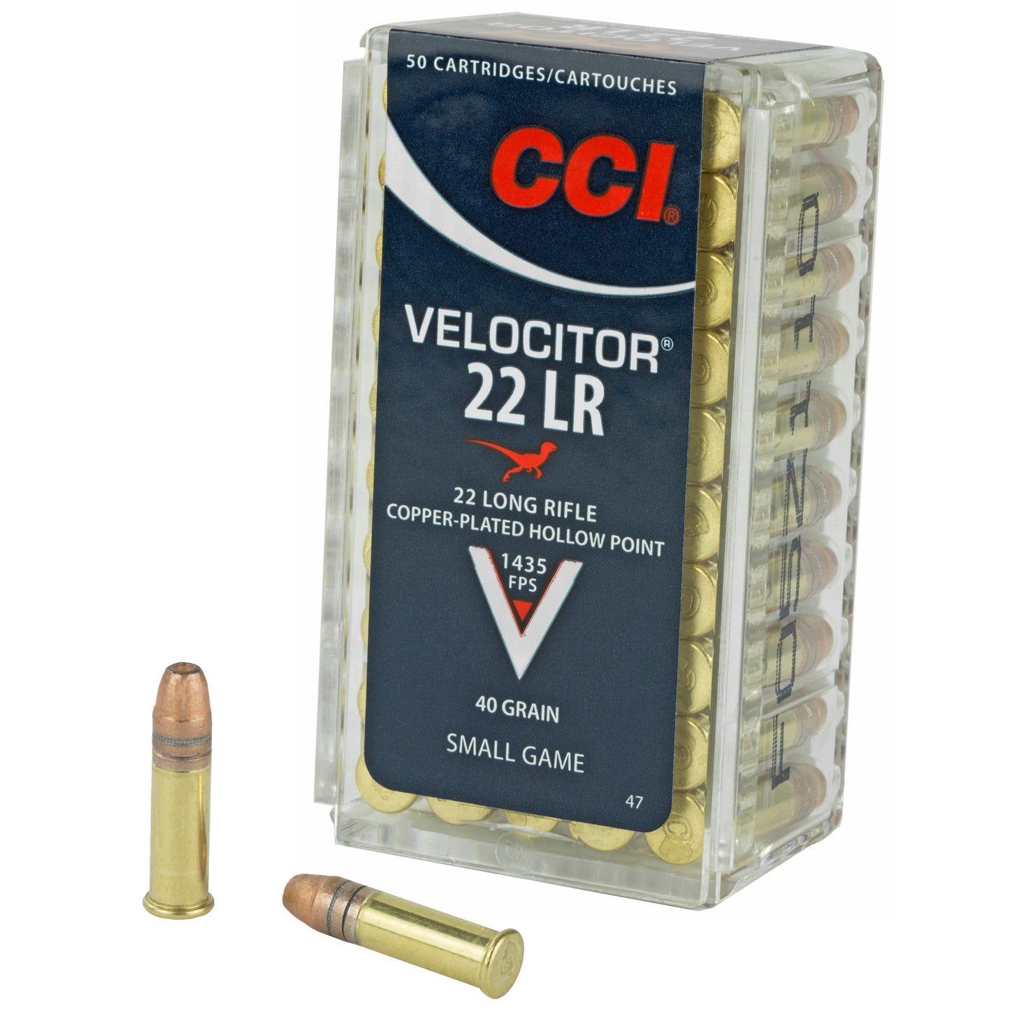 CCI Ammunition Velocitor 22LR 40 Grain Hollow Point * Reliable Small Game Hunting and Target Shooting Ammo