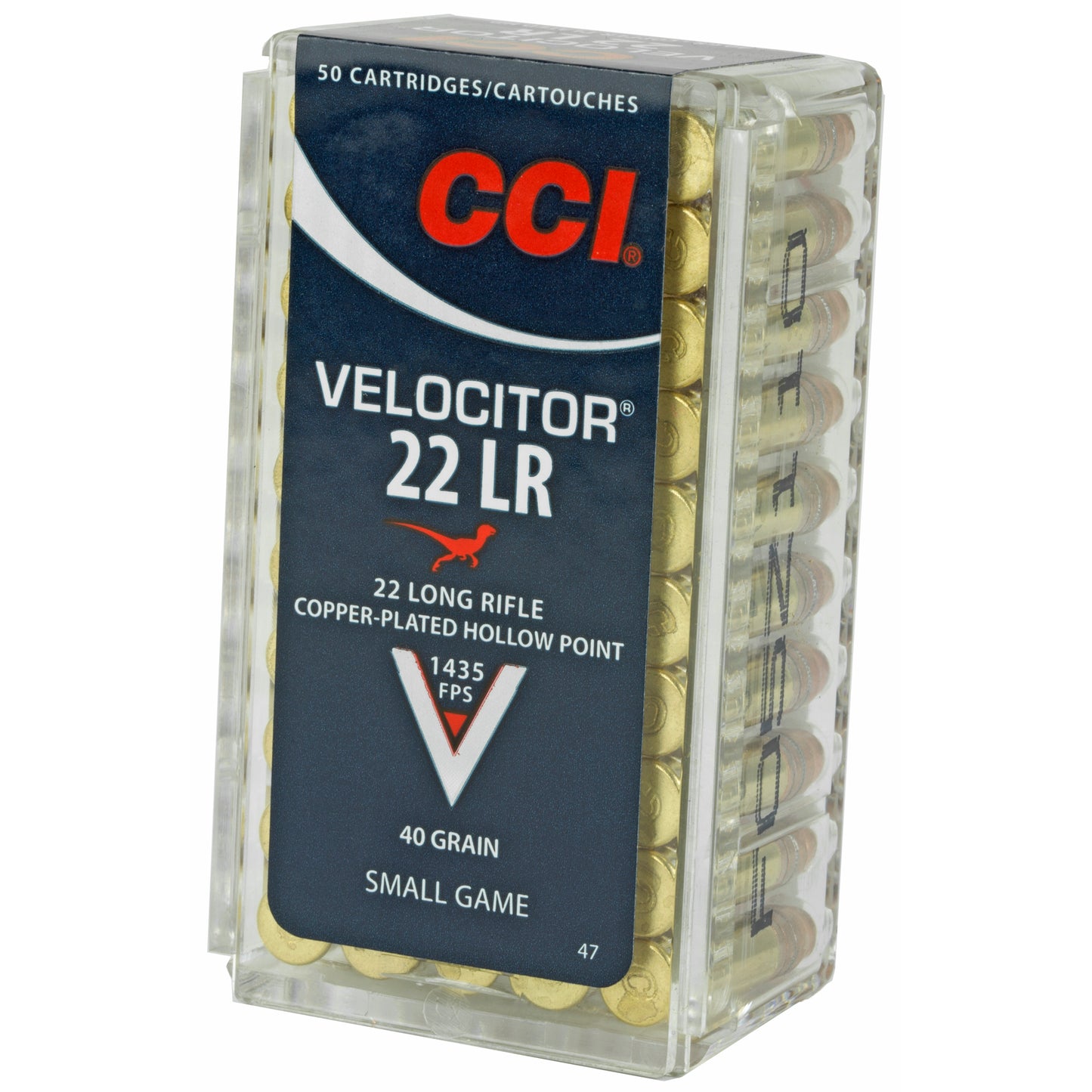 CCI Ammunition Velocitor 22LR 40 Grain Hollow Point * Reliable Small Game Hunting and Target Shooting Ammo