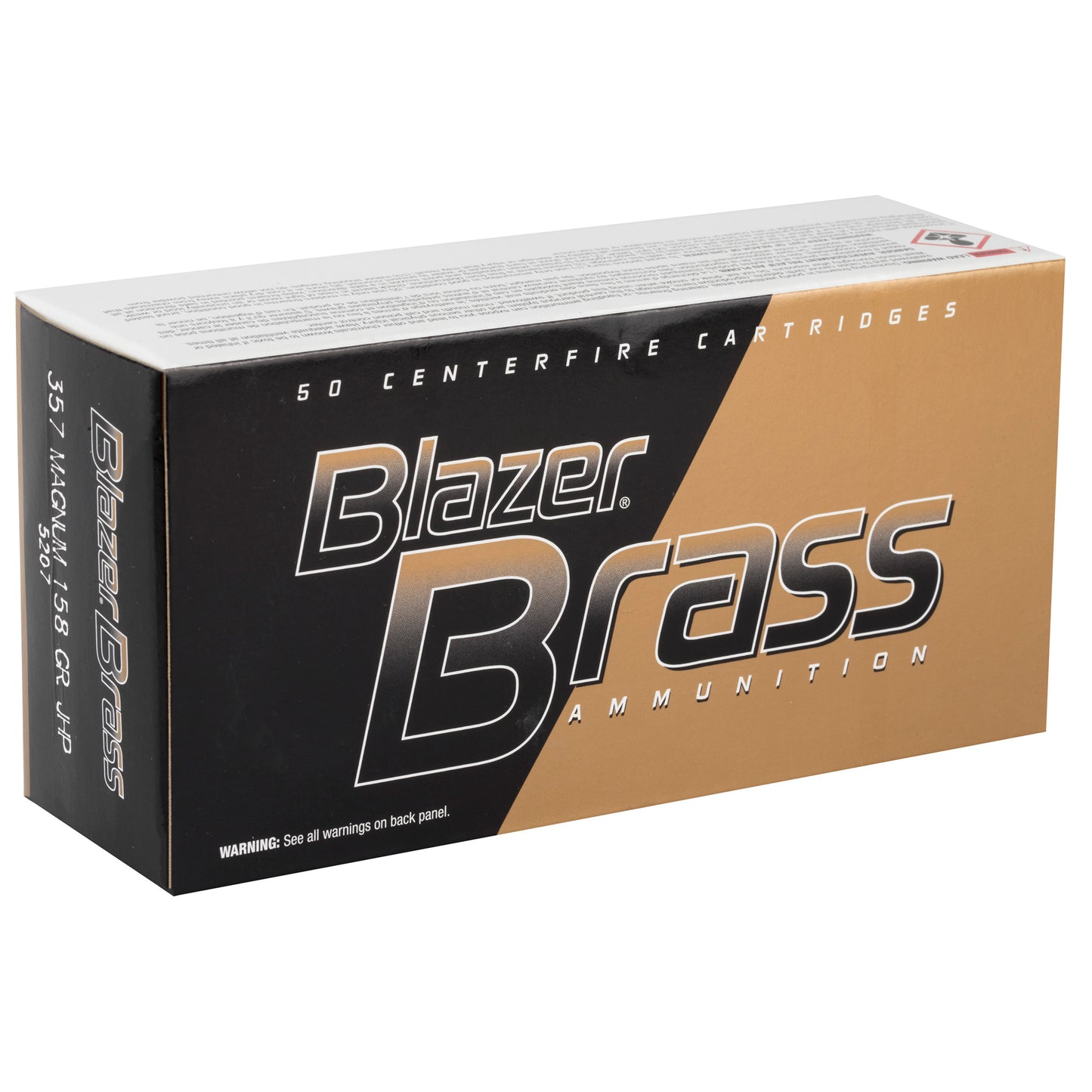 Blazer Ammunition Blazer Brass 357 Magnum Hollow Point - 158 Grain, 50 Rounds per Box