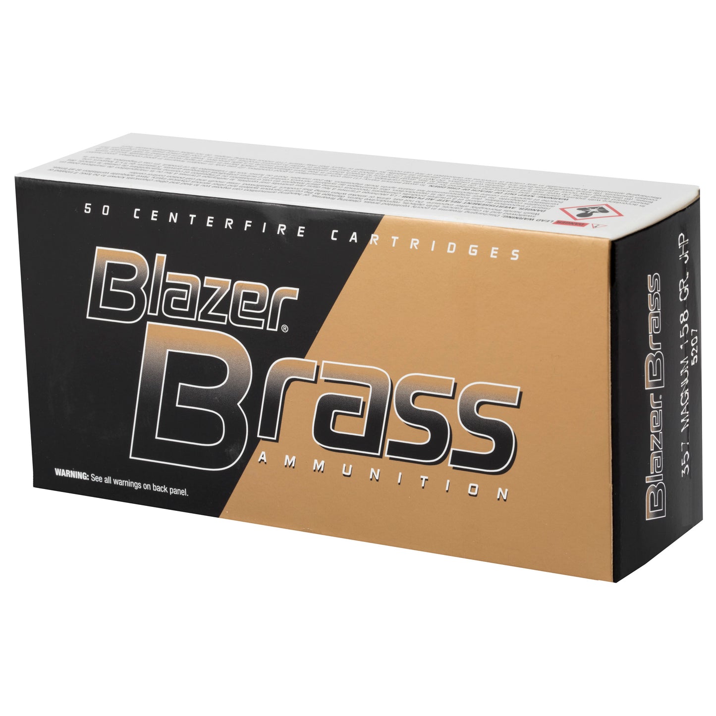 Blazer Ammunition Blazer Brass 357 Magnum Hollow Point - 158 Grain, 50 Rounds per Box
