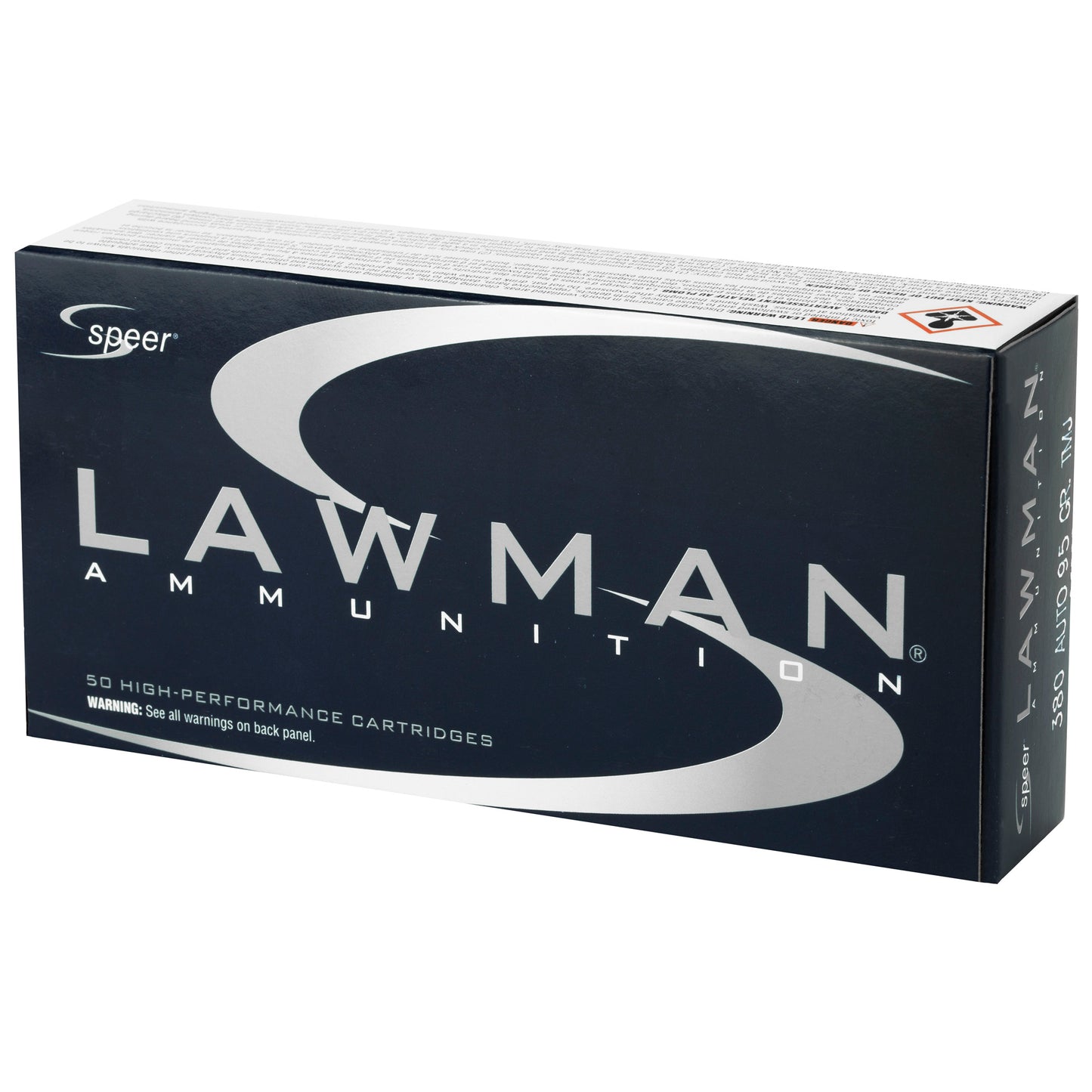 Speer Ammunition Lawman .380 ACP 95-Grain Total Metal Jacket (50 Rounds per Box)