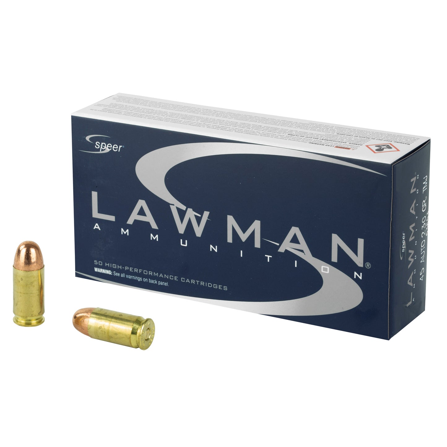 Speer Ammunition Lawman 45 ACP 230 Grain Total Metal Jacket - Pack of 50 Rounds