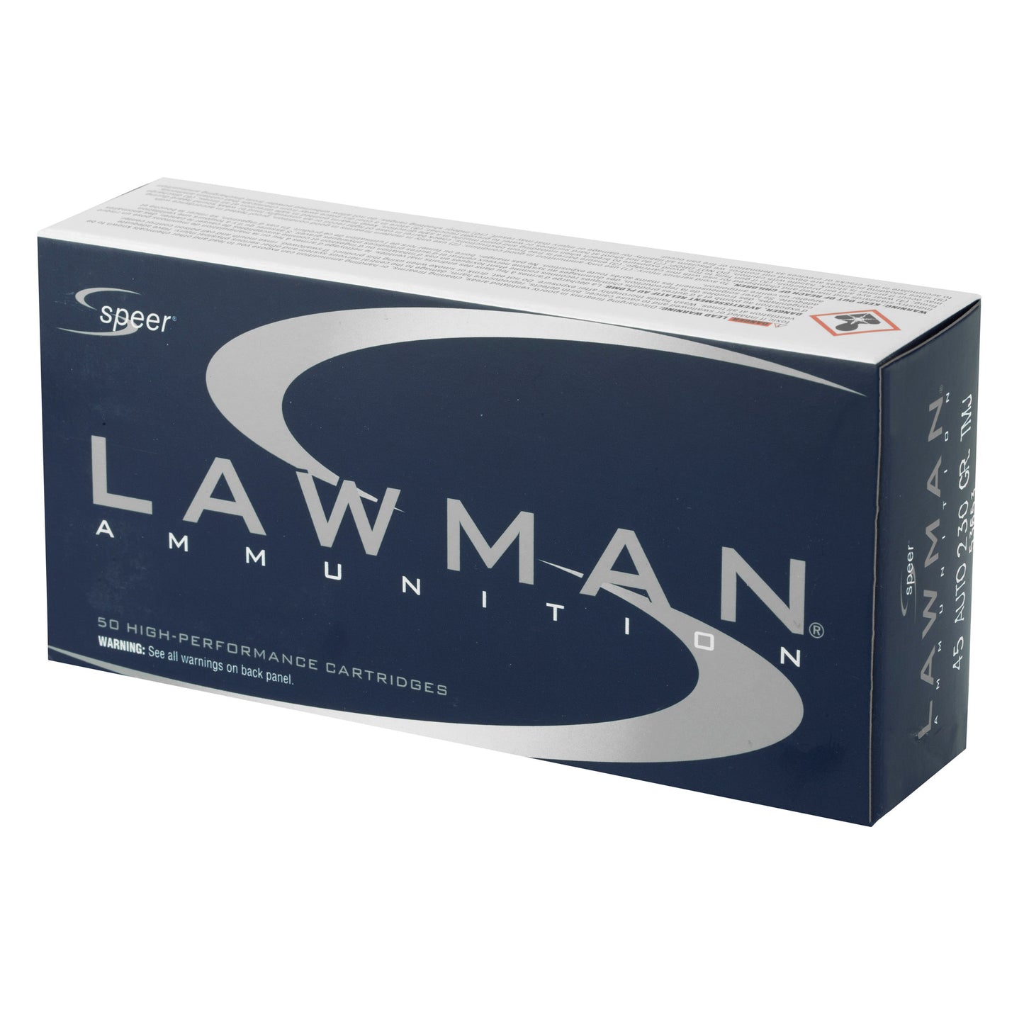 Speer Ammunition Lawman 45 ACP 230 Grain Total Metal Jacket - Pack of 50 Rounds