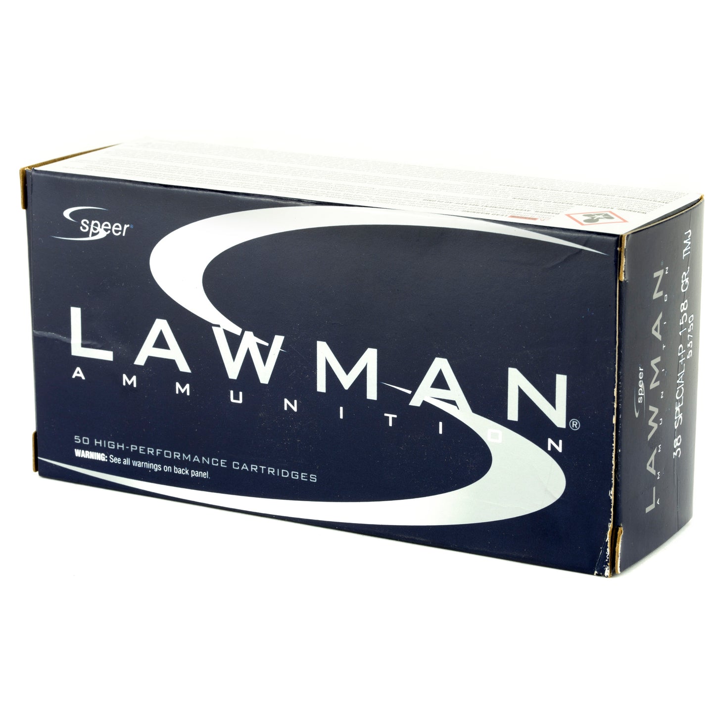 Speer Ammunition Lawman Total Metal Jacket .38 Special Plus P 158-Grain - 50 Rounds per Box