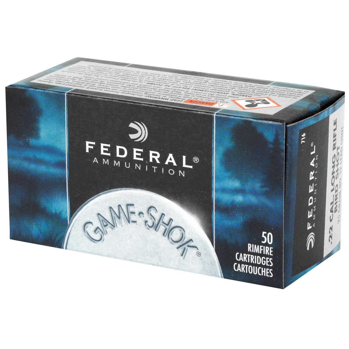 Federal GameShok .22 LR Rimfire Shotshells * Reliable Small Game Ammunition, 50 Rounds per Box