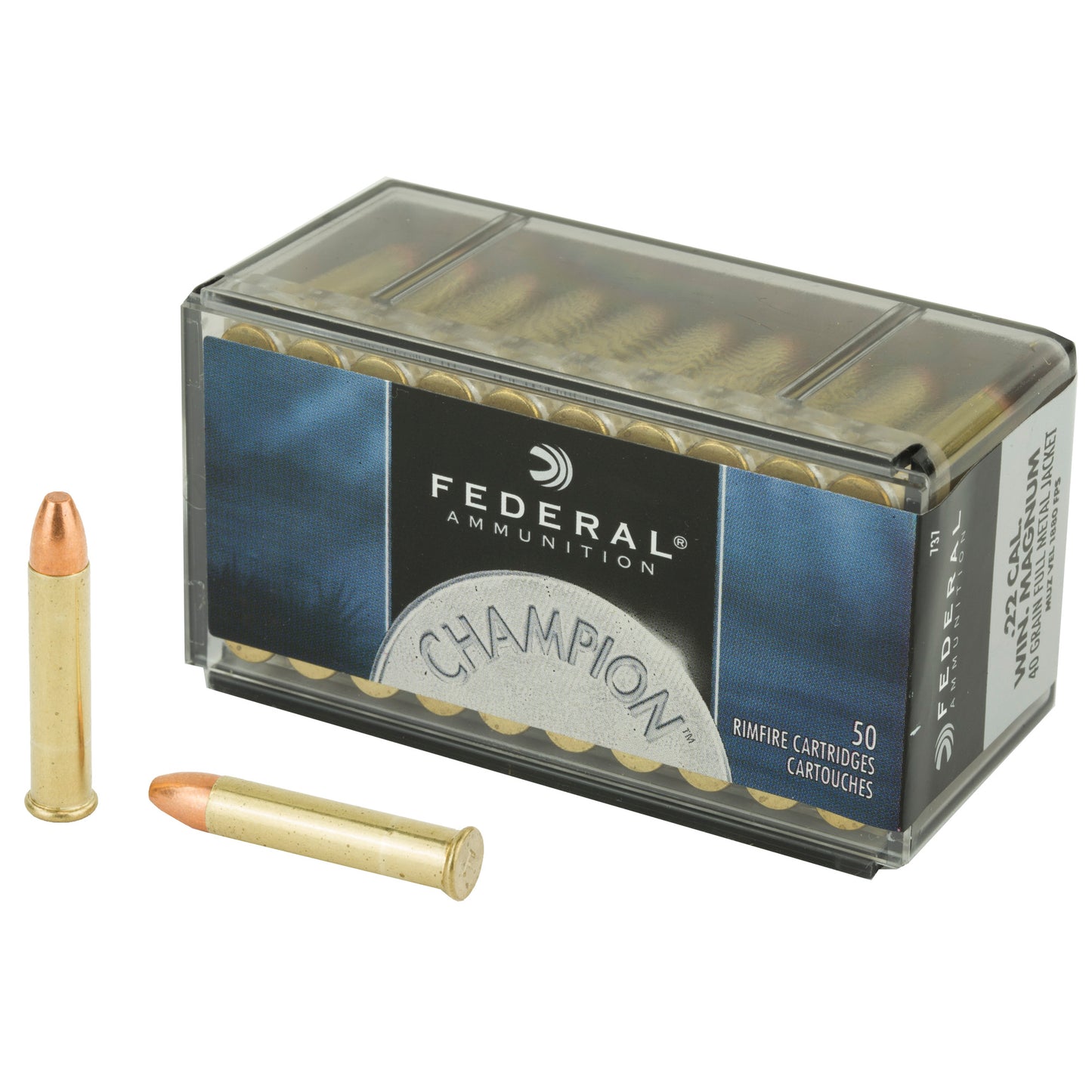 Federal Champion 22 WMR 40-Grain Full Metal Jacket Ammunition * Reliable Performance for Target Shooting