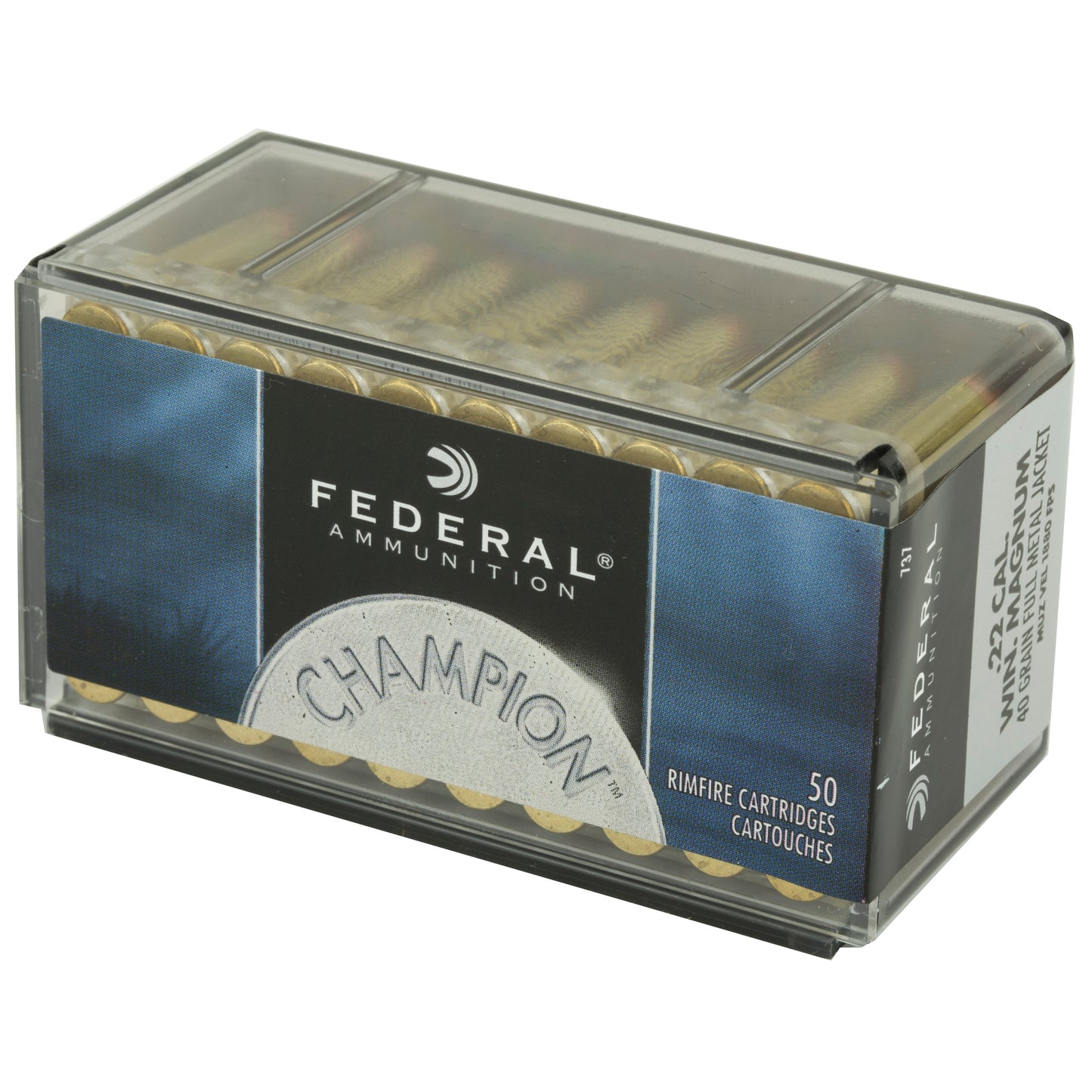 Federal Champion 22 WMR 40-Grain Full Metal Jacket Ammunition * Reliable Performance for Target Shooting