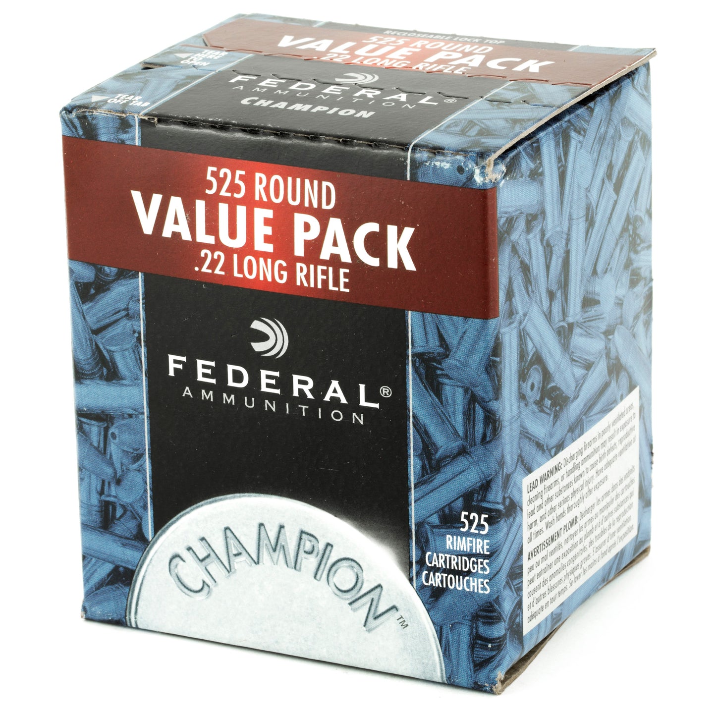 Federal Champion .22 LR 36-Grain Hollow Point Ammunition * 525 Rounds per Box