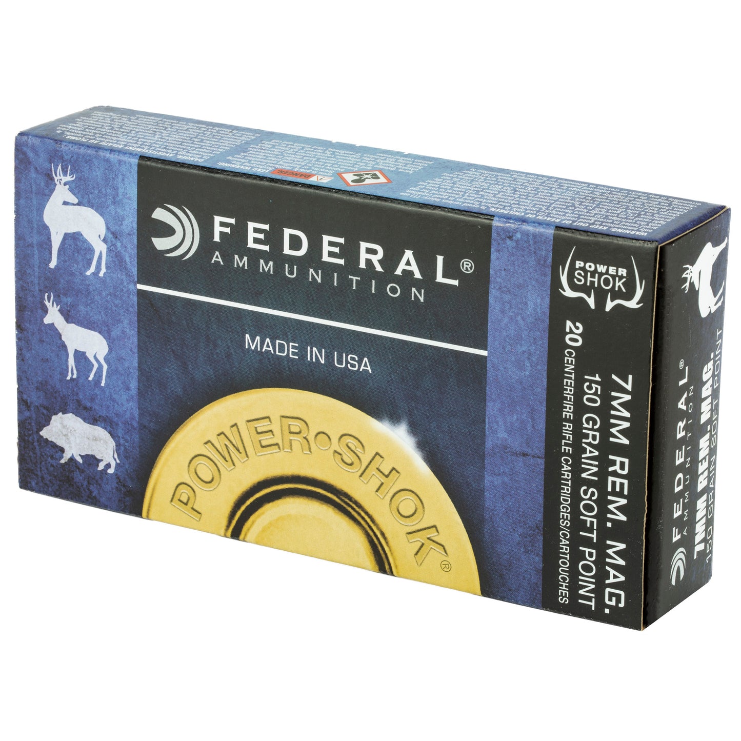 Federal PowerShok 7mm Remington 150 Grain Soft Point Hunting Bullets