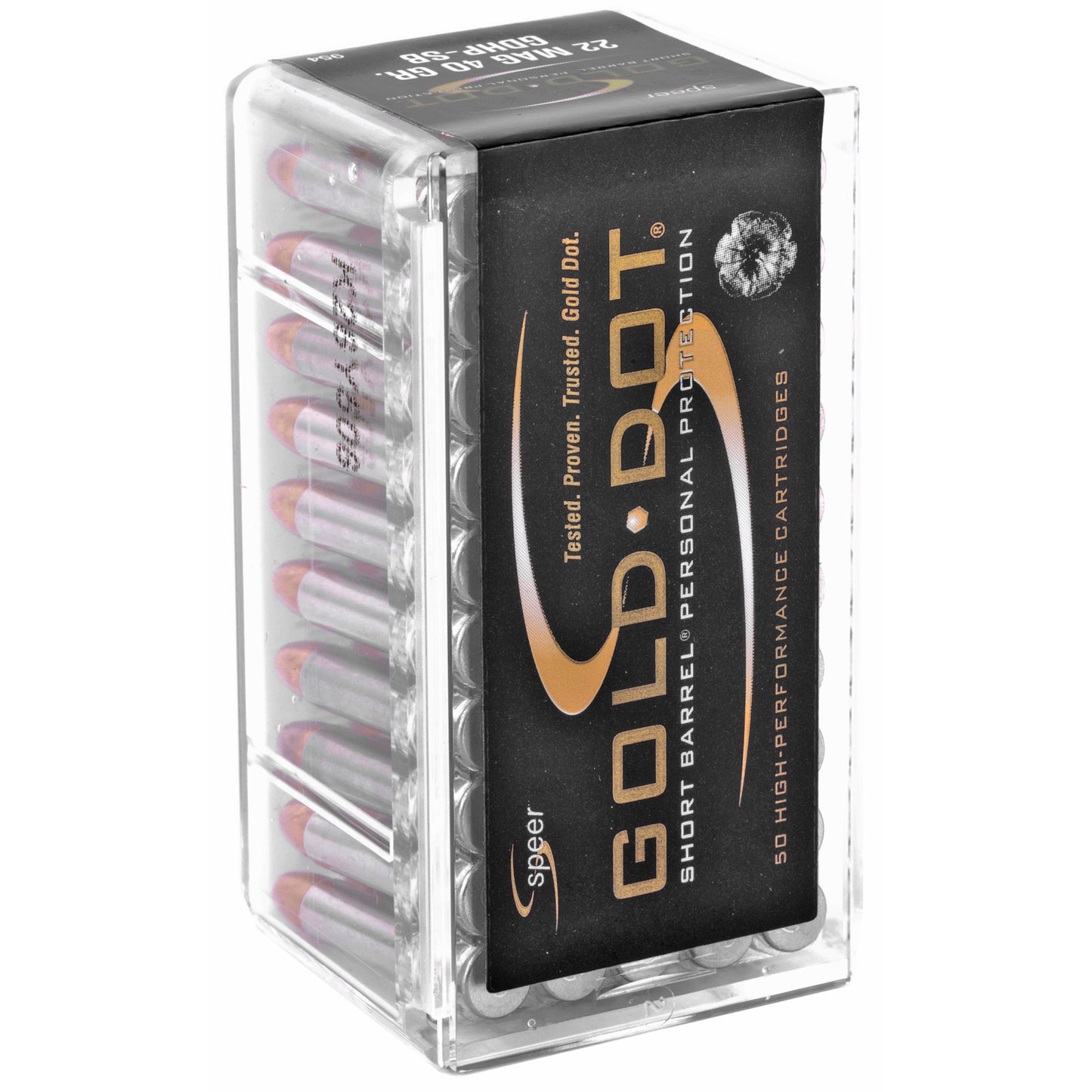 Speer Gold Dot 22 WMR 40-Grain Short Barrel Hollow Point Ammunition - Reliable Personal Defense