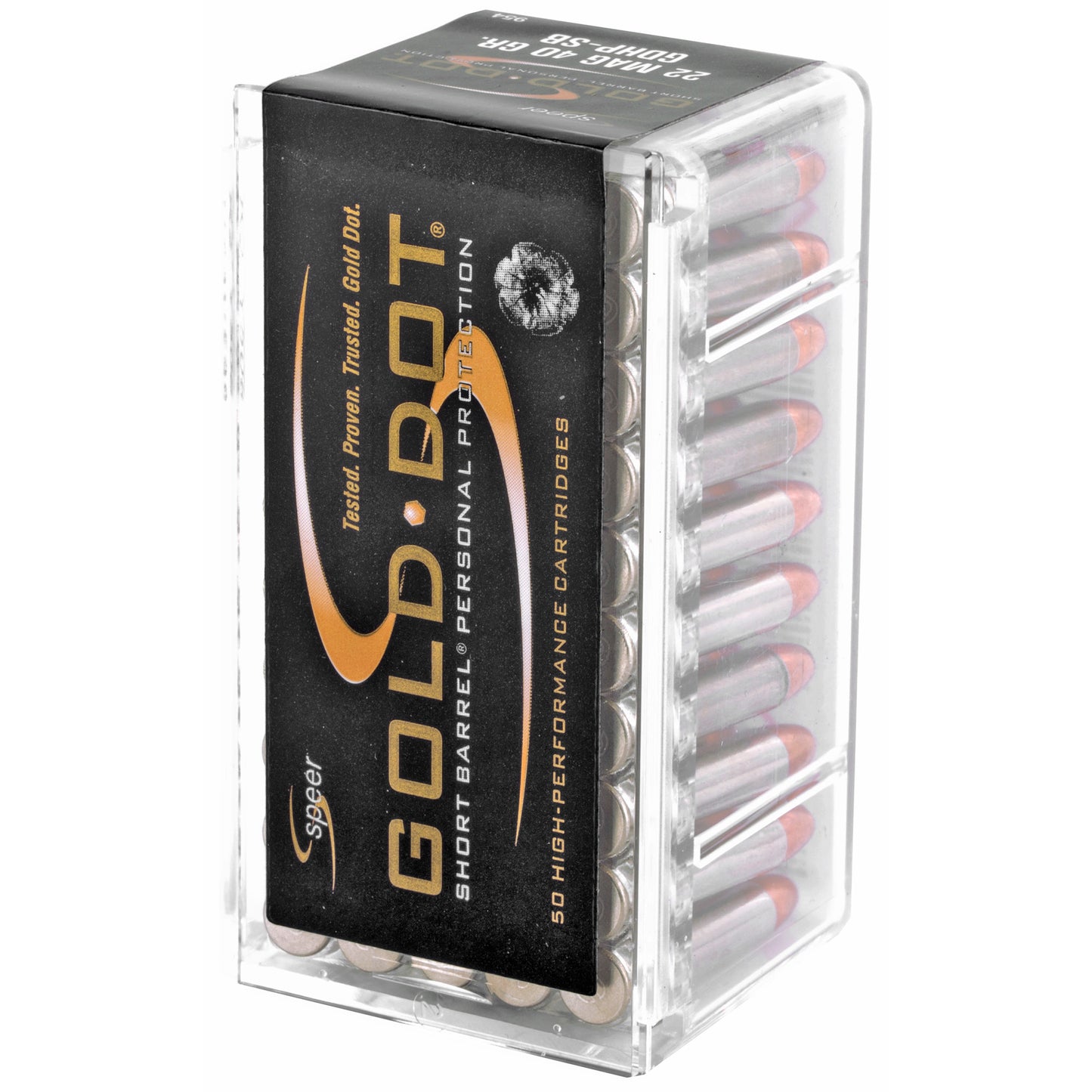 Speer Gold Dot 22 WMR 40-Grain Short Barrel Hollow Point Ammunition - Reliable Personal Defense