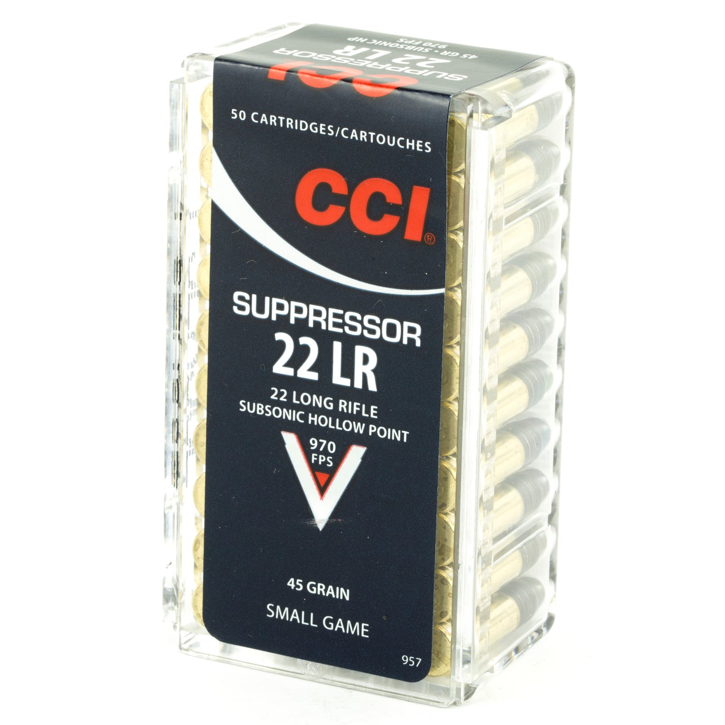 CCI Ammunition .22 LR Suppressor 45 Grain Hollow Point * Perfect for Small Game Hunting and Target Practice