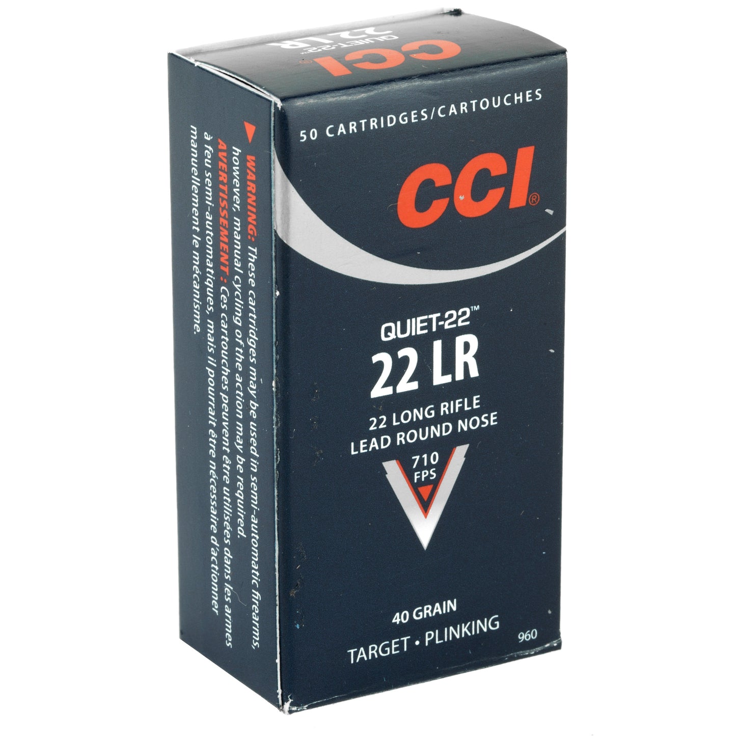 CCI Ammunition Quiet 22LR 40 Grain Lead Round Nose * Ideal for Hunting and Plinking