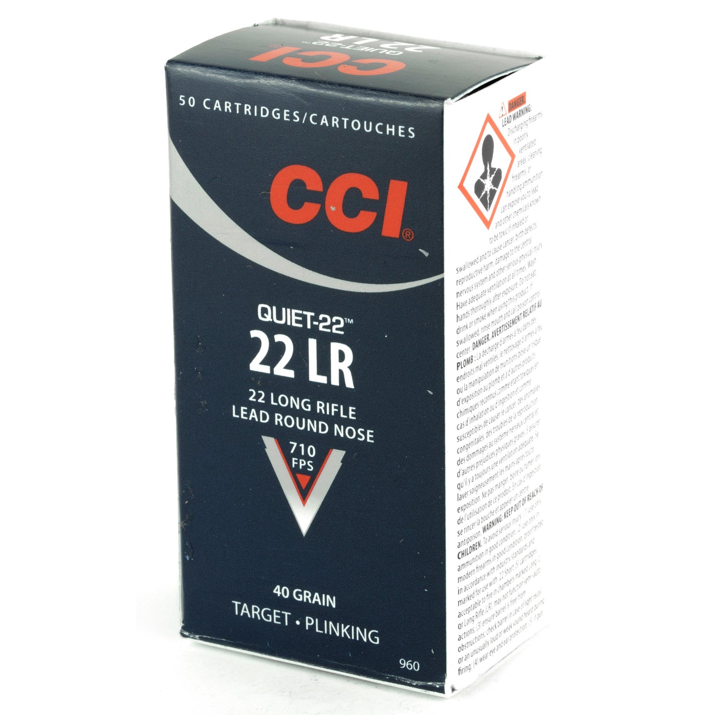 CCI Ammunition Quiet 22LR 40 Grain Lead Round Nose * Ideal for Hunting and Plinking