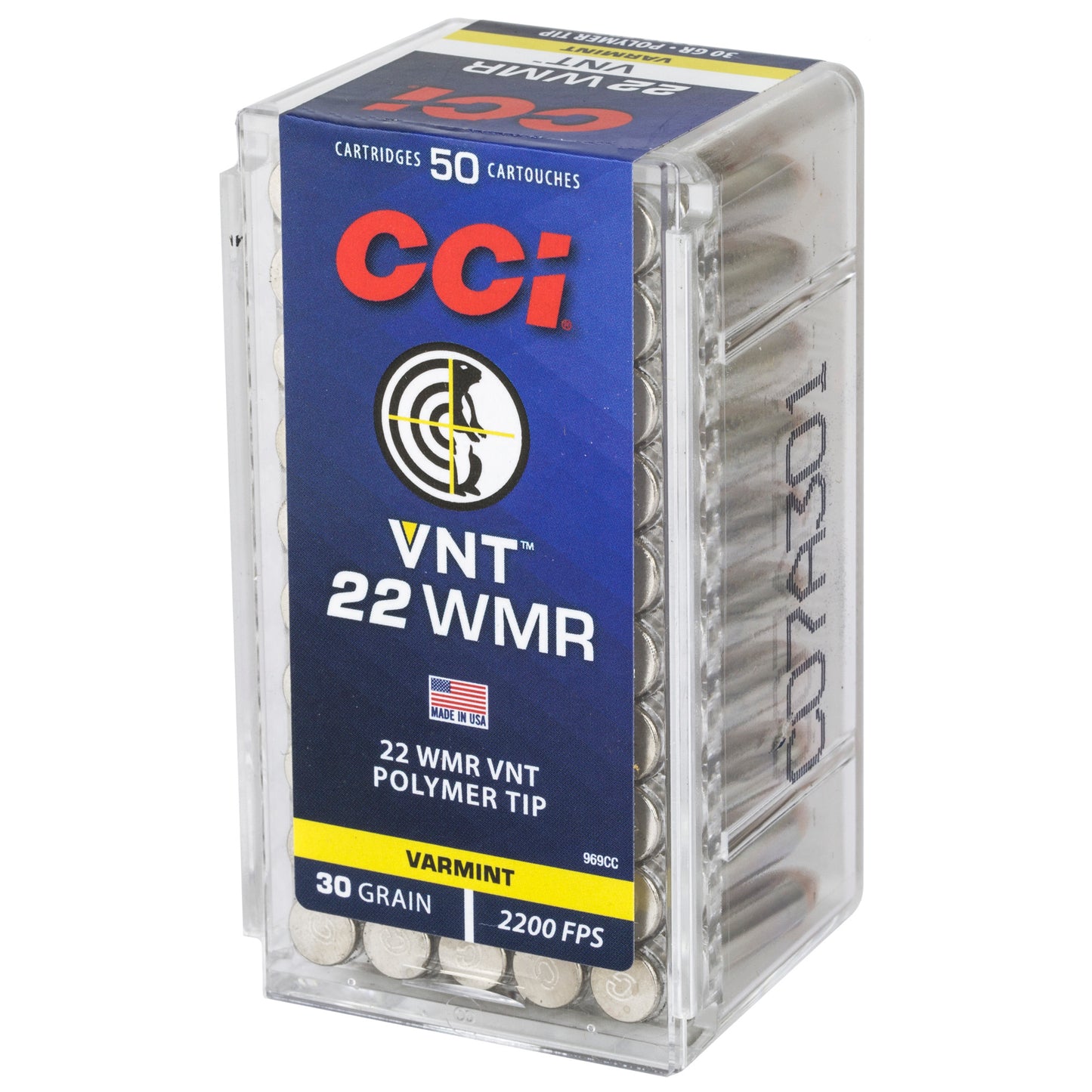 CCI Ammunition 22 WMR 30-Grain Varmint Tip - Flat Trajectory & Long-Range Accuracy