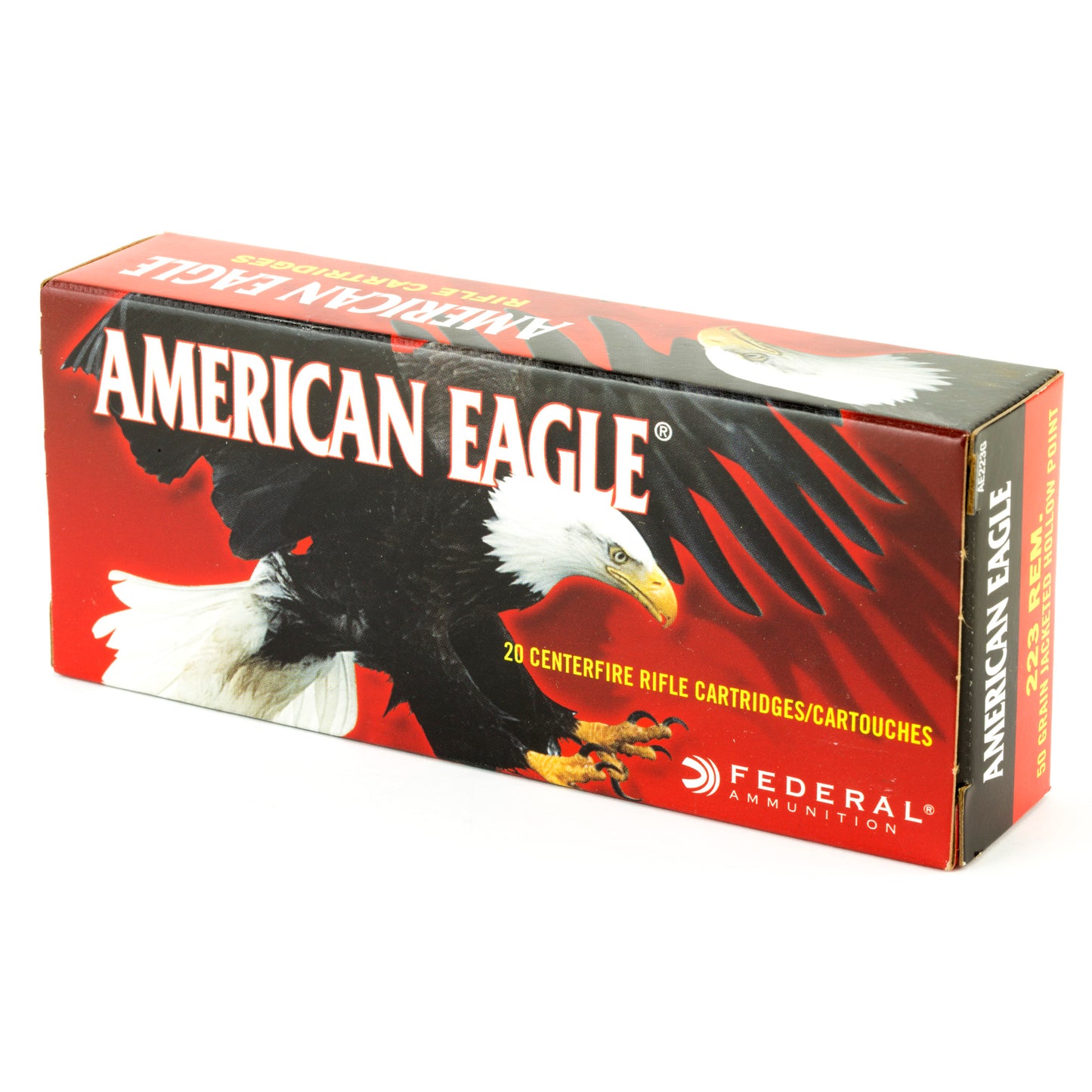 Federal American Eagle .223 Remington 50 Grain Hollow Point Ammunition * Reliable Varmint Hunting Rounds
