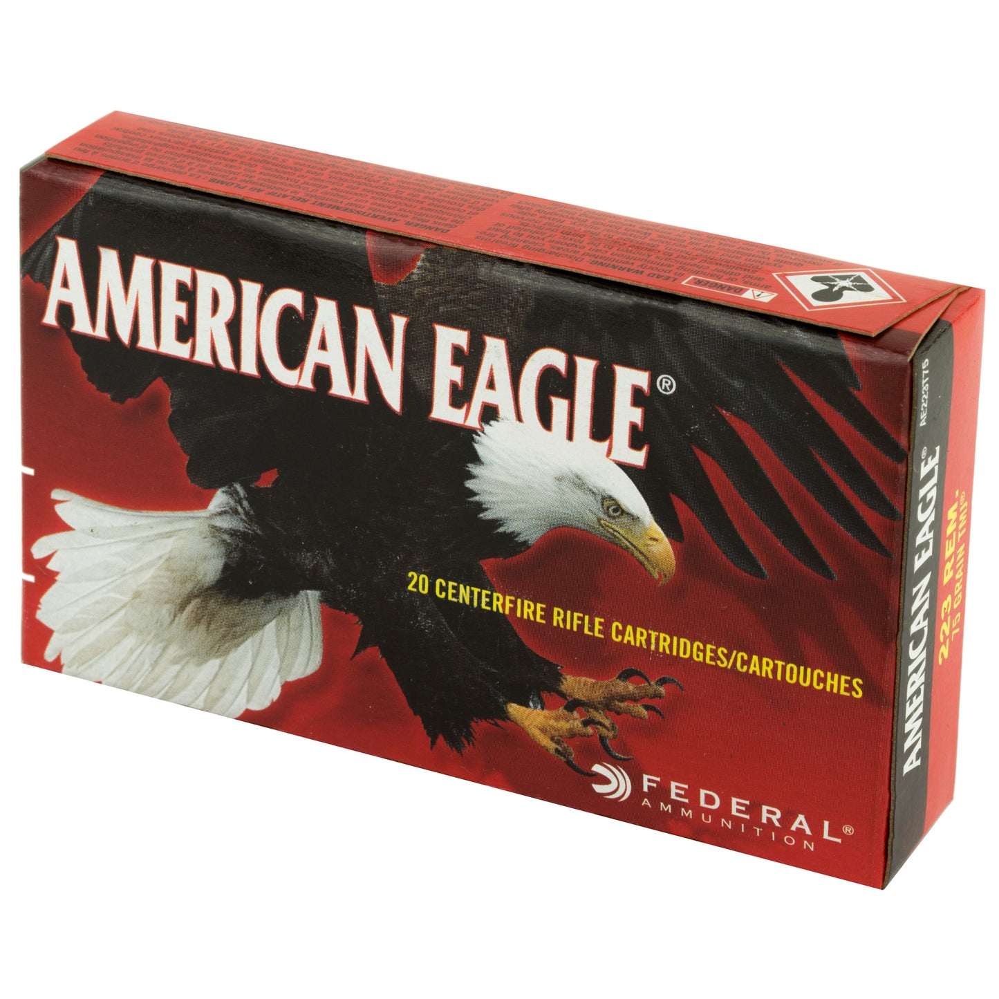 Federal American Eagle .223 Remington 75-Grain Total Metal Jacket Ammunition (20 Rounds)