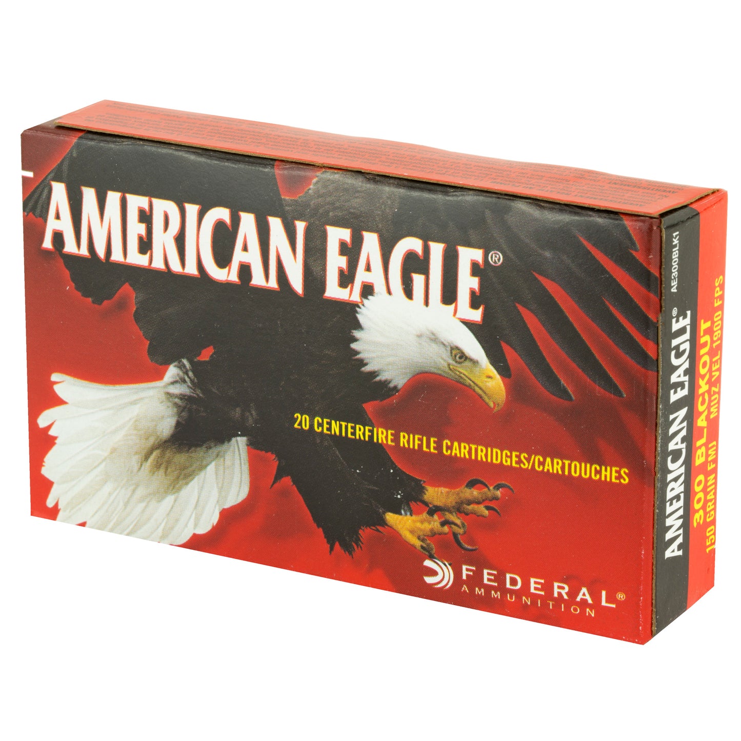 Federal American Eagle .300 Blackout 150 Grain FMJ Ammunition - 20 Rounds Per Box