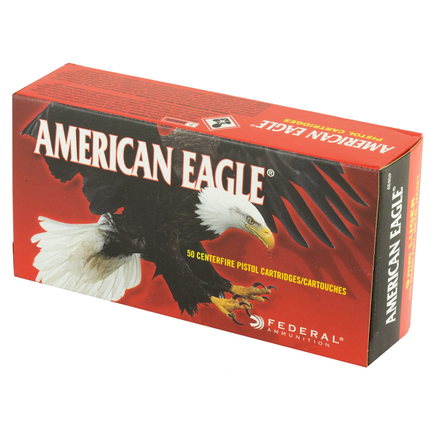 Federal American Eagle 9mm 115 Grain Full Metal Jacket Ammunition - Reliable Practice and Range Loads