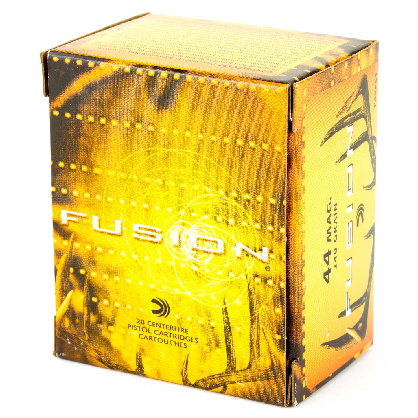 Federal Fusion 44 Magnum 240-Grain Hollow Point Handgun Ammo - 20 Rounds per Box