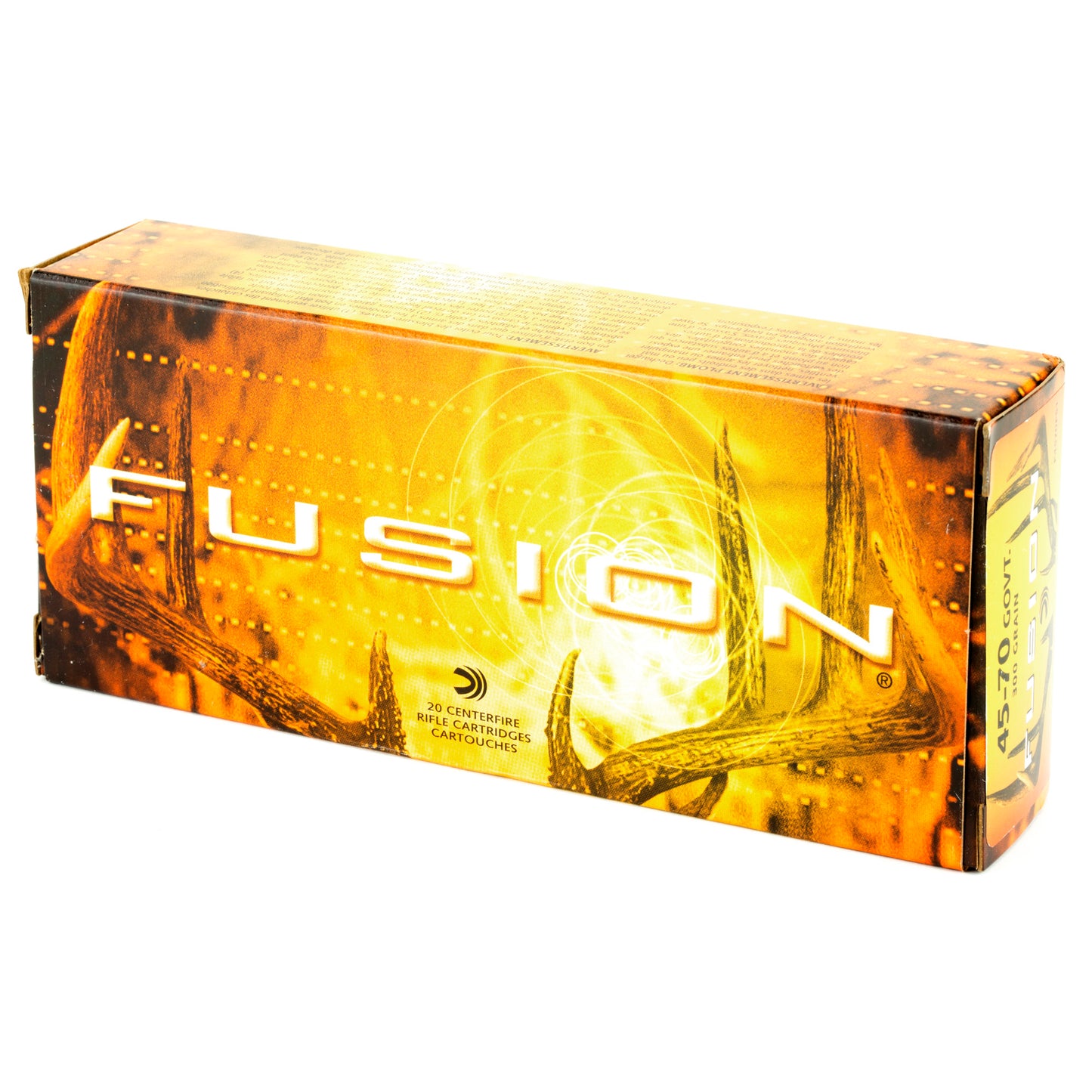 Federal Fusion 45-70 Government 300-Grain Boat Tail Rifle Ammunition - 20 Rounds Per Box