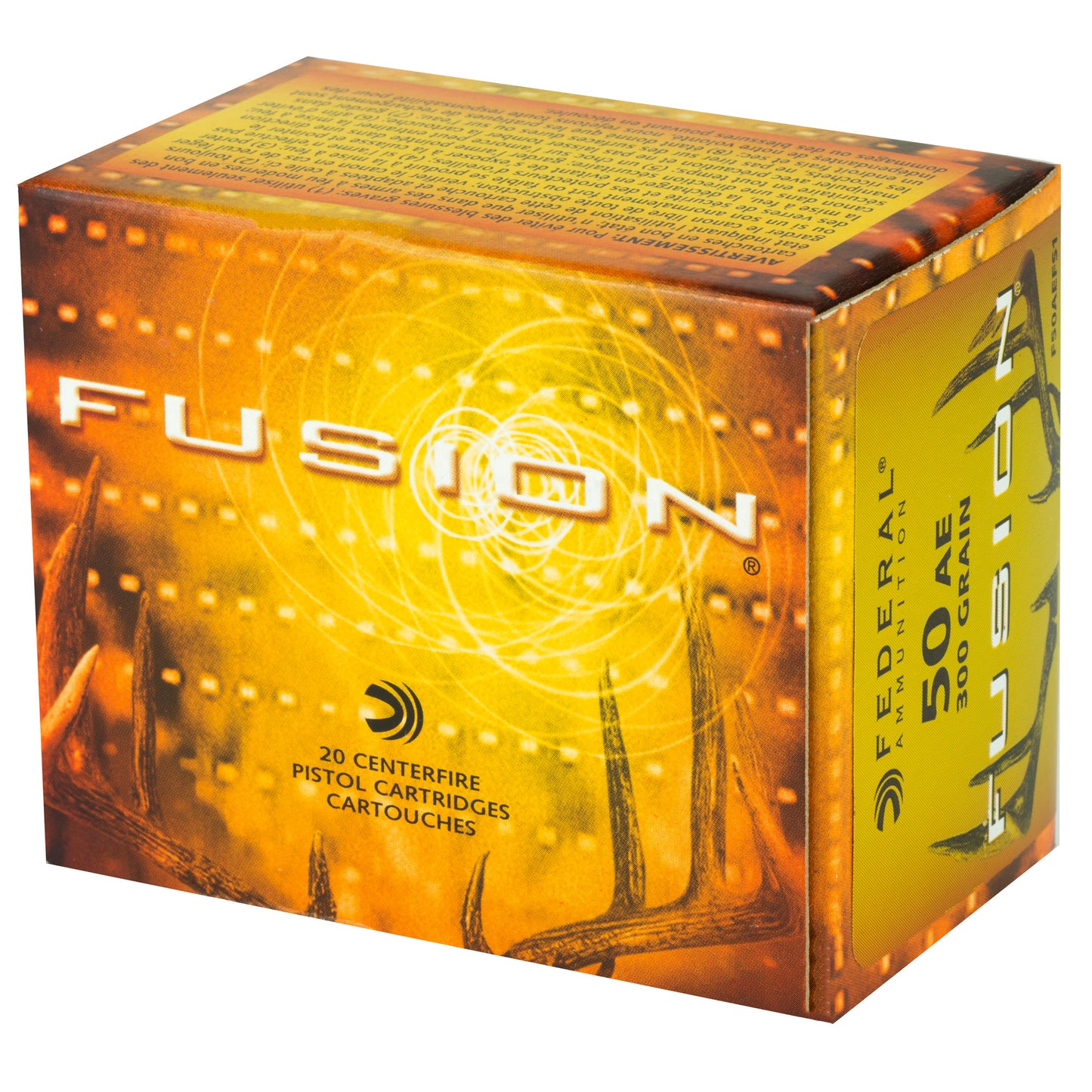 Federal Fusion 50 Action Express 300 Grain Soft Point Handgun Ammunition - 20 Rounds