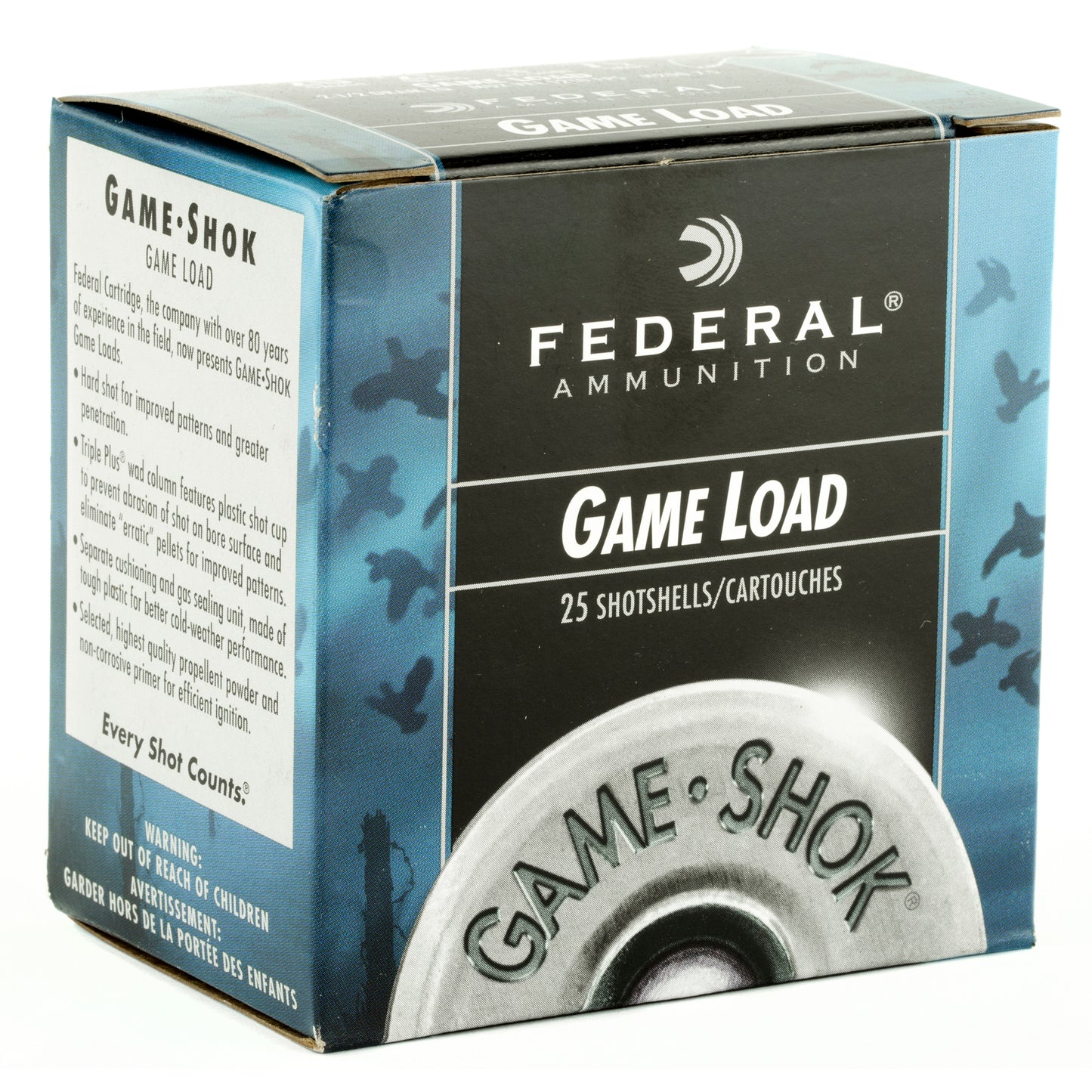 Federal Game Load 20 Gauge Shotshells - 2.75 Inch, 7.5 Shot, 0.875 Oz, 25 Pack