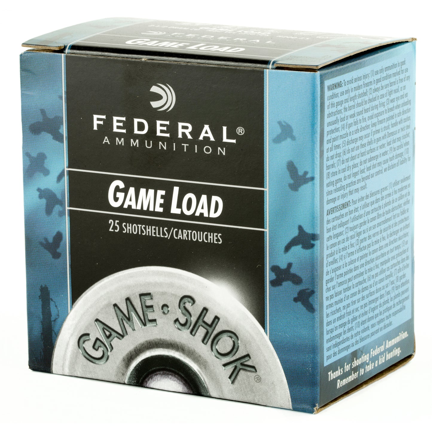 Federal Game Load 20 Gauge Shotshells - 2.75 Inch, 7.5 Shot, 0.875 Oz, 25 Pack