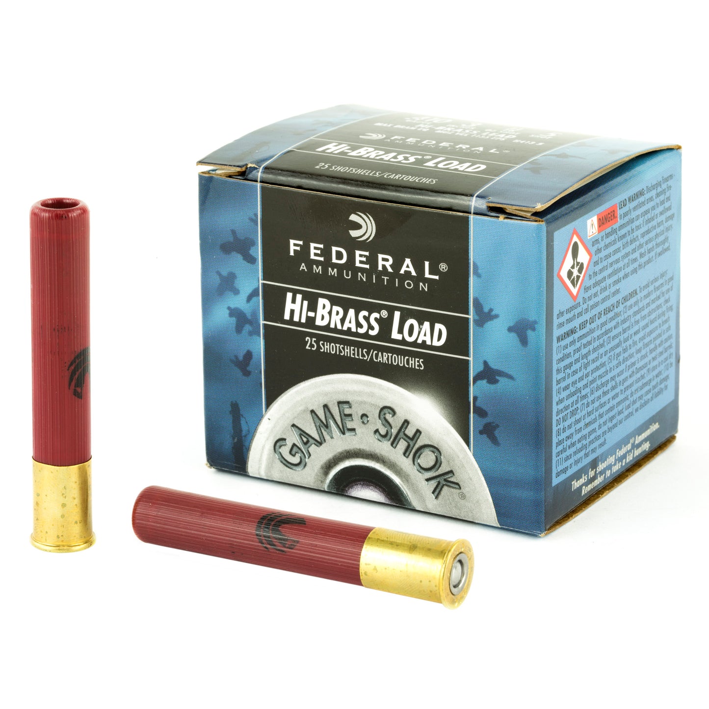 Federal GameShok Hi-Brass 410 Gauge Shotshells - 3 Dram, #5 Shot, Pack of 25